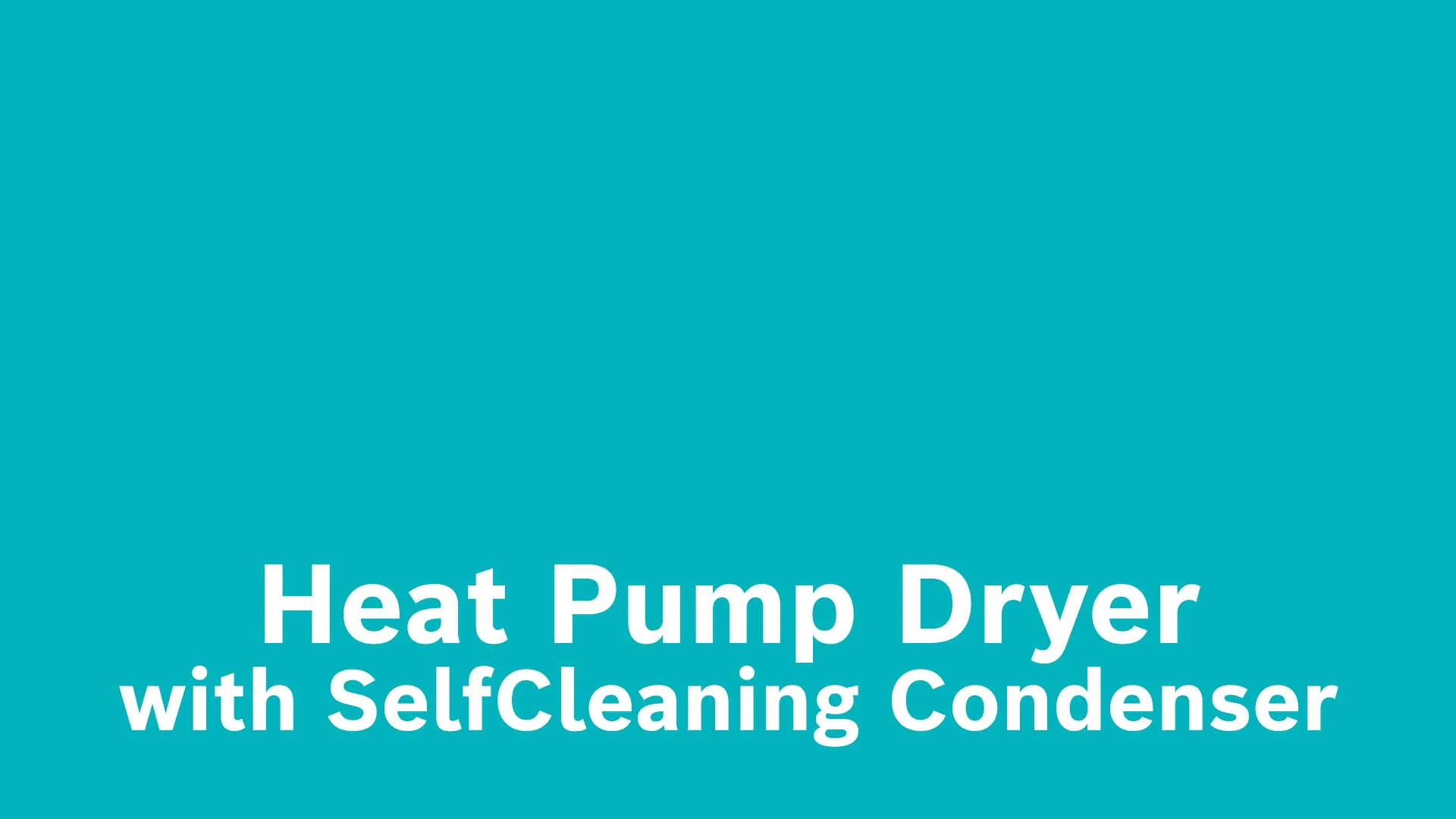 Blue background with text "AutoClean dryers".