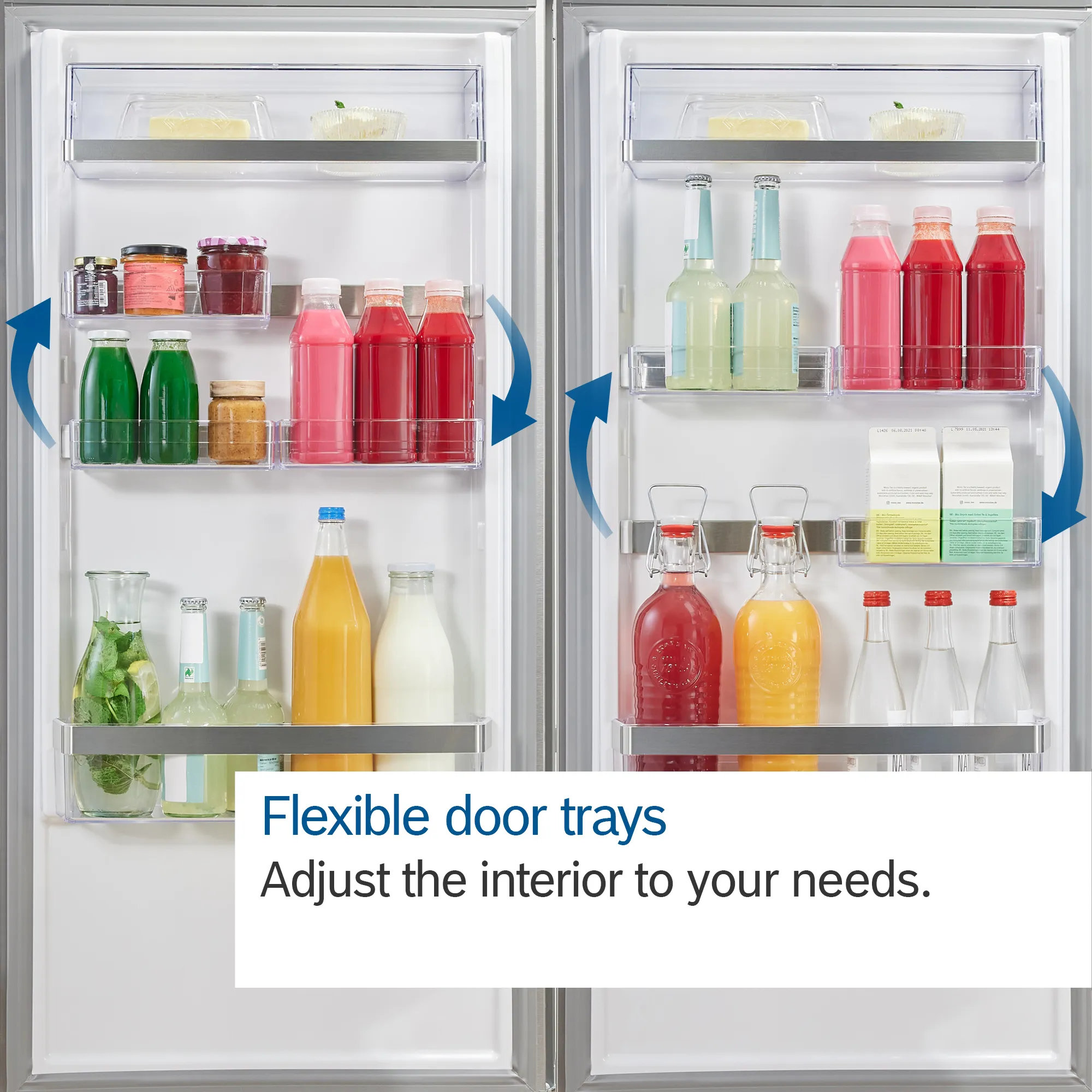KGN39AIBT free-standing fridge-freezer with freezer at bottom