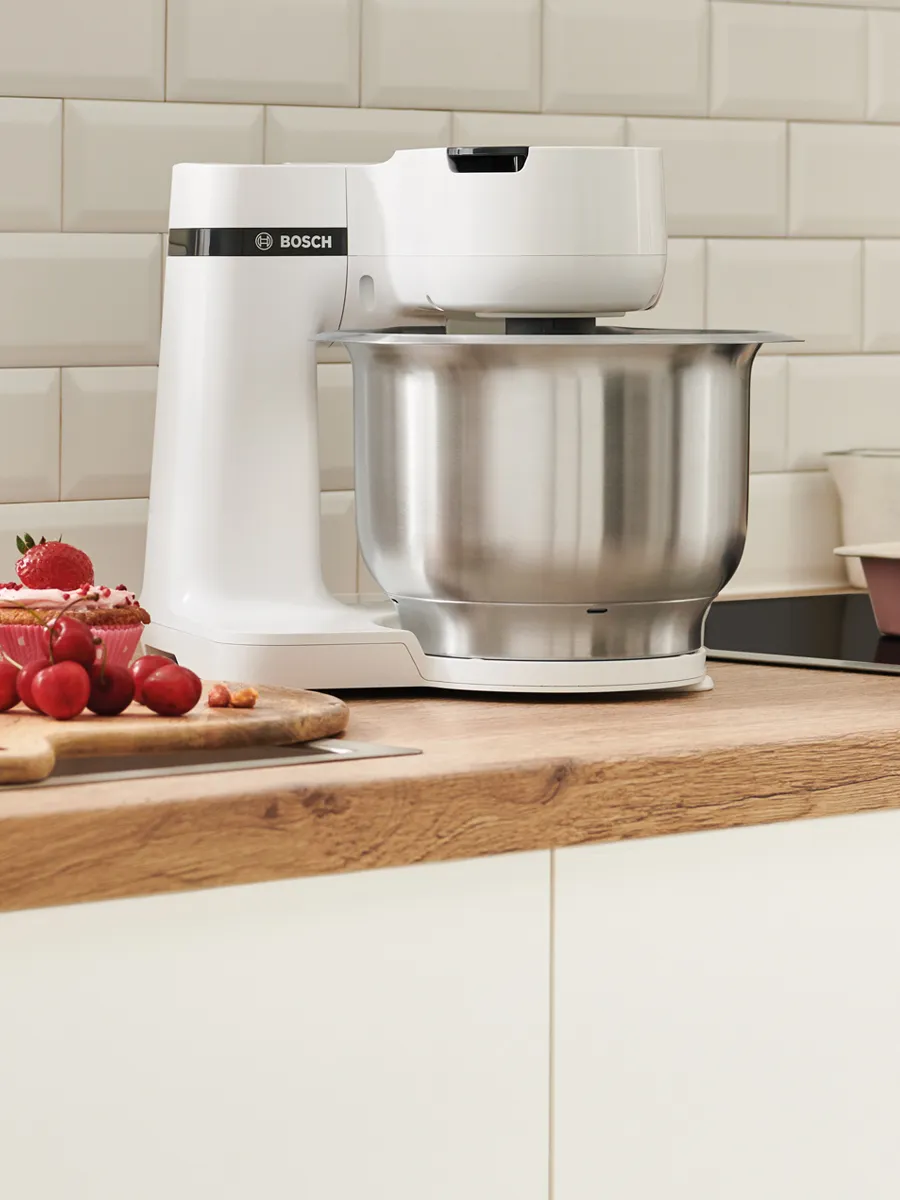 A white MUM Series 2 stand mixer.