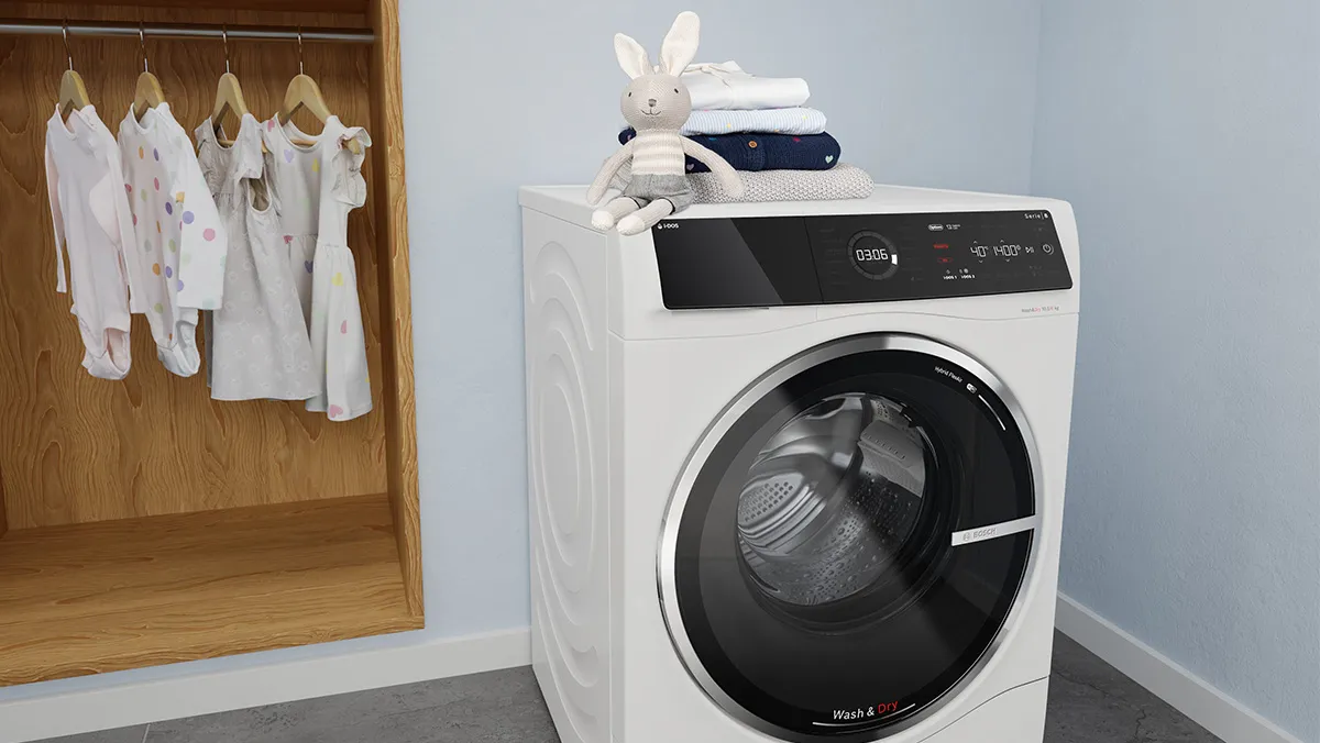 Bosch washer dryer with Hygiene Care feature