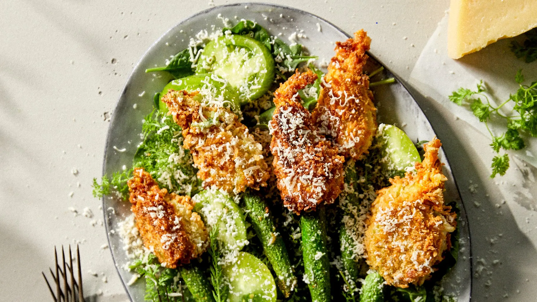 Stuffed Courgette Flowers