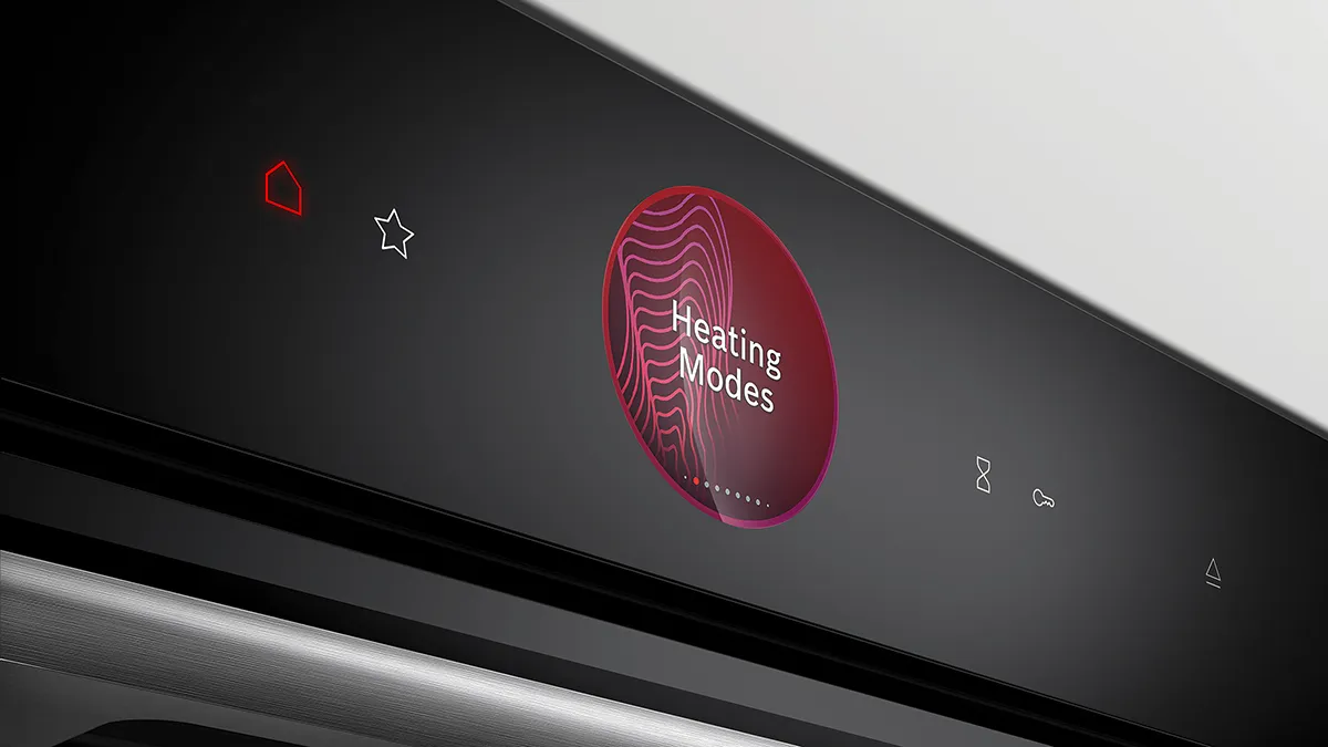 Zaslon vgradne pečice Bosch accent line