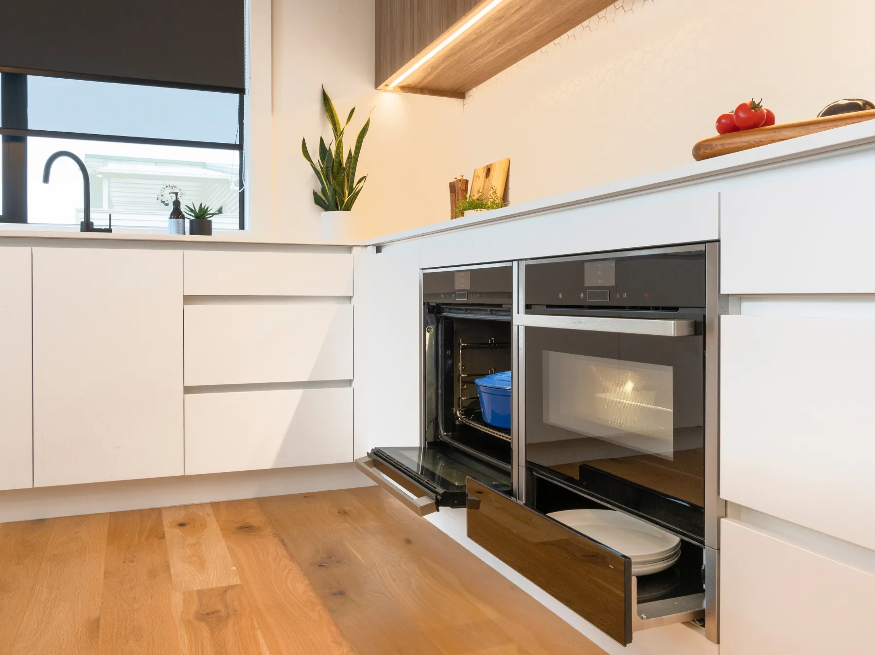 sleek new kitchen