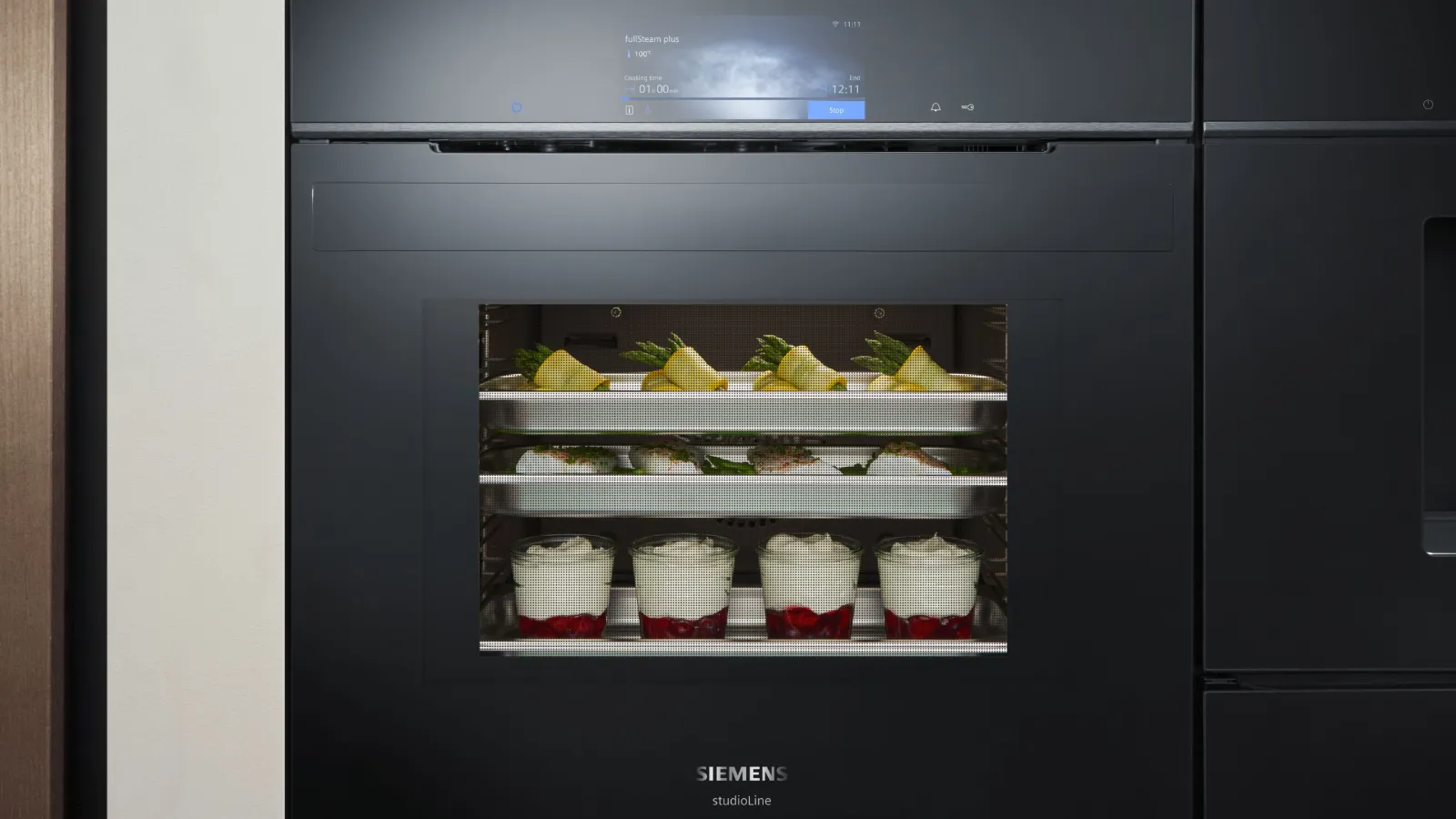 Aantal gerechten in een Siemens ovens met stoom
