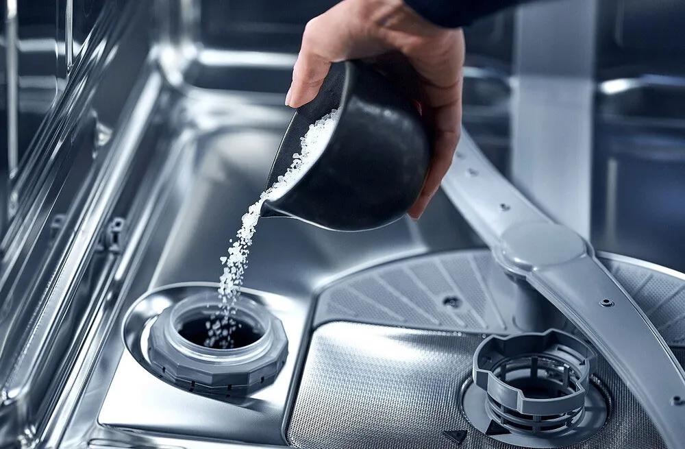how to fill dishwasher with salt.