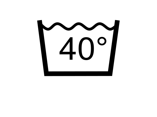 Pflegesymbol Waschen 40 Grad