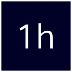 Siemens Dishwasher 1 hour Program pictogram