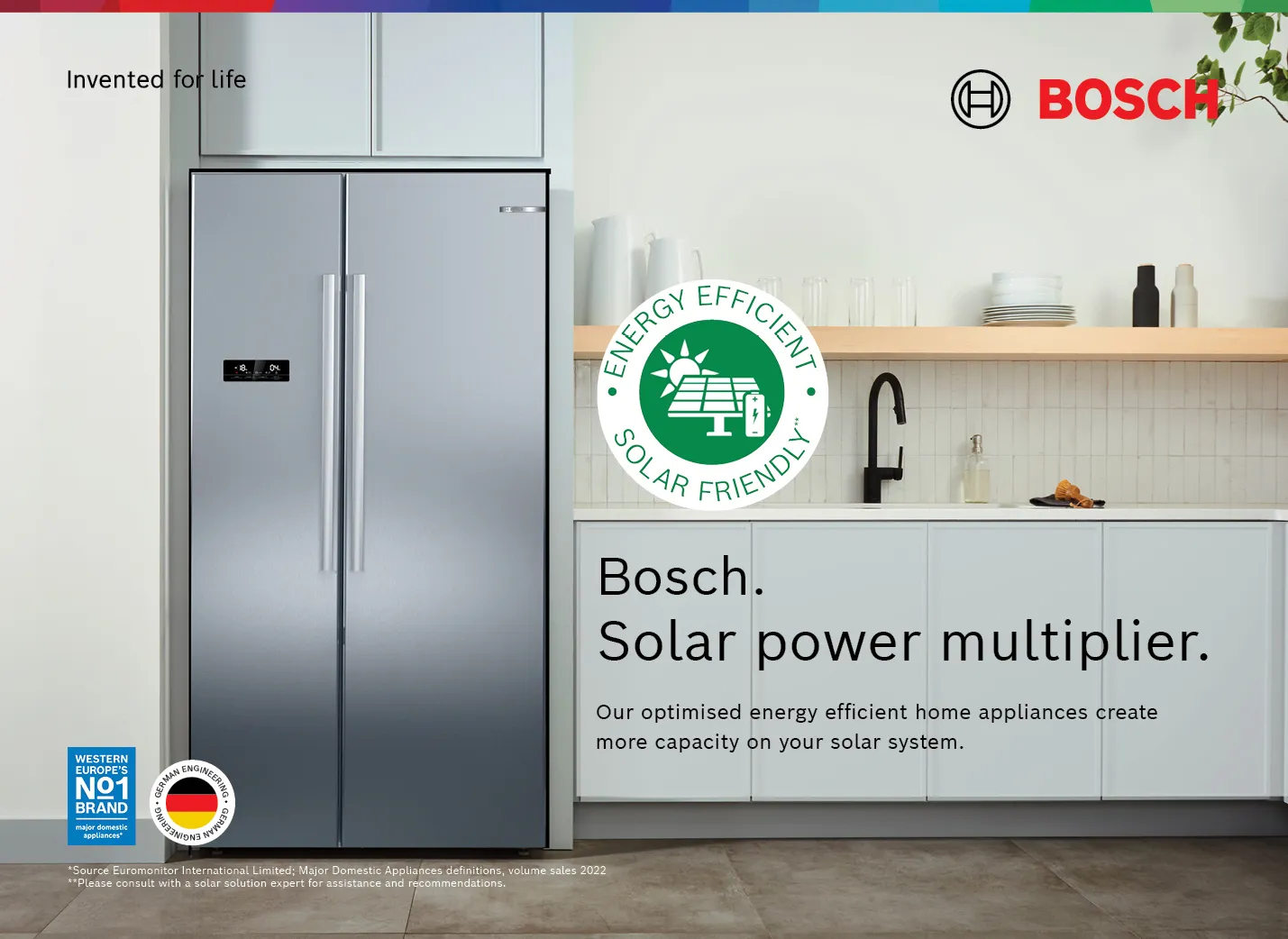 Energy-saving Bosch refrigerators
