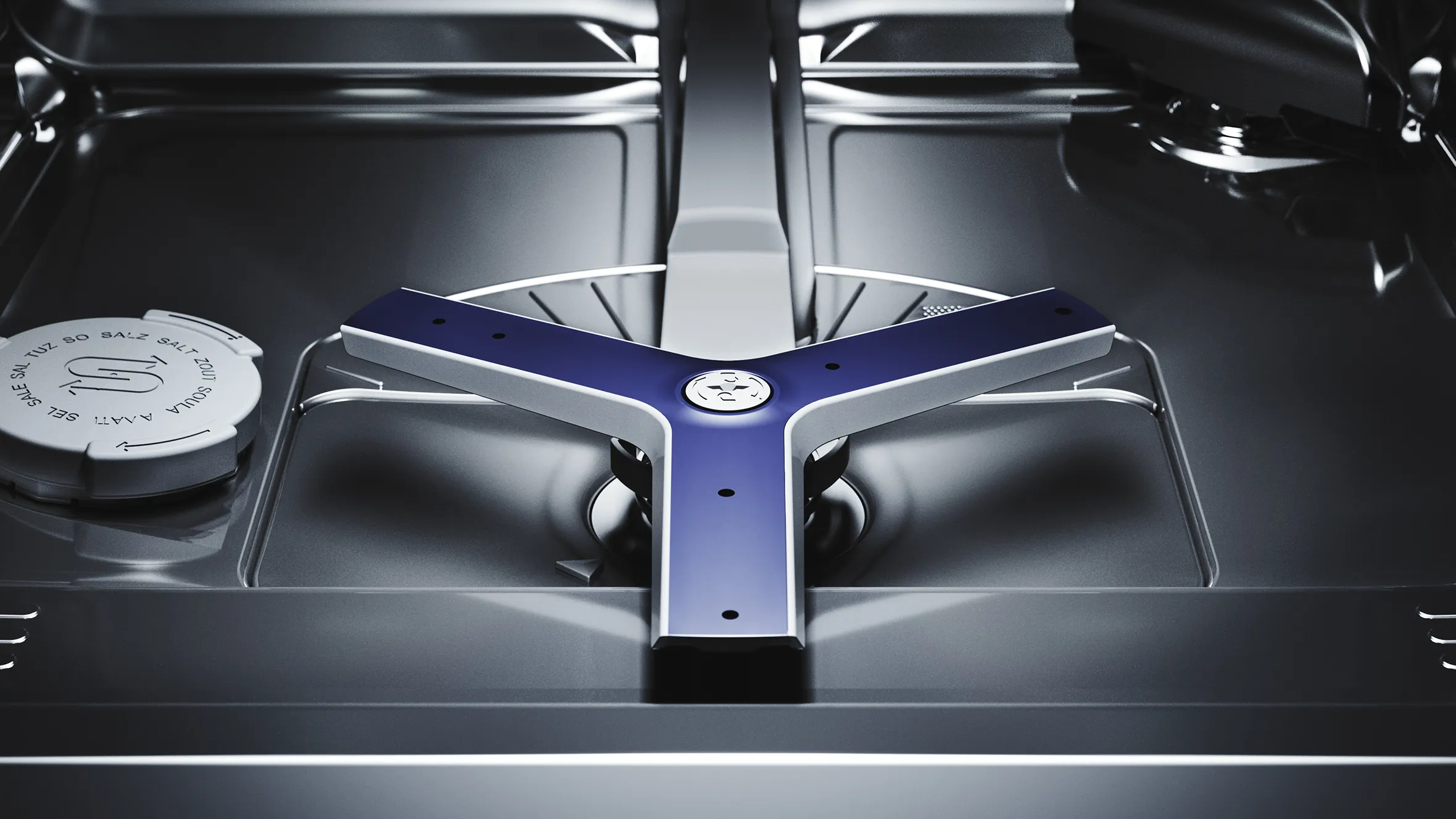 Sleek, karmaşık tasarım elemanları ve metalik kaplama ile yüksek performanslı motor.