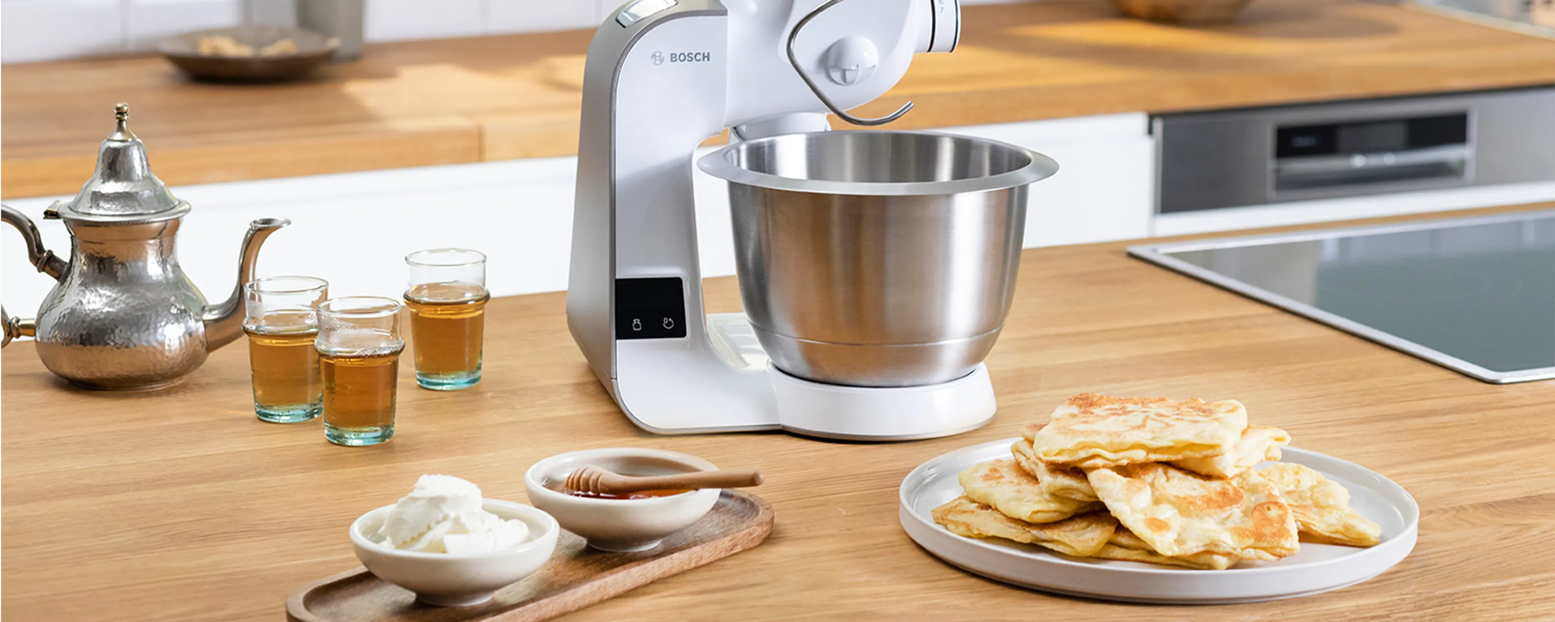 Msemen recette marocaine kitchen machine MUM5XW20 Bosch 