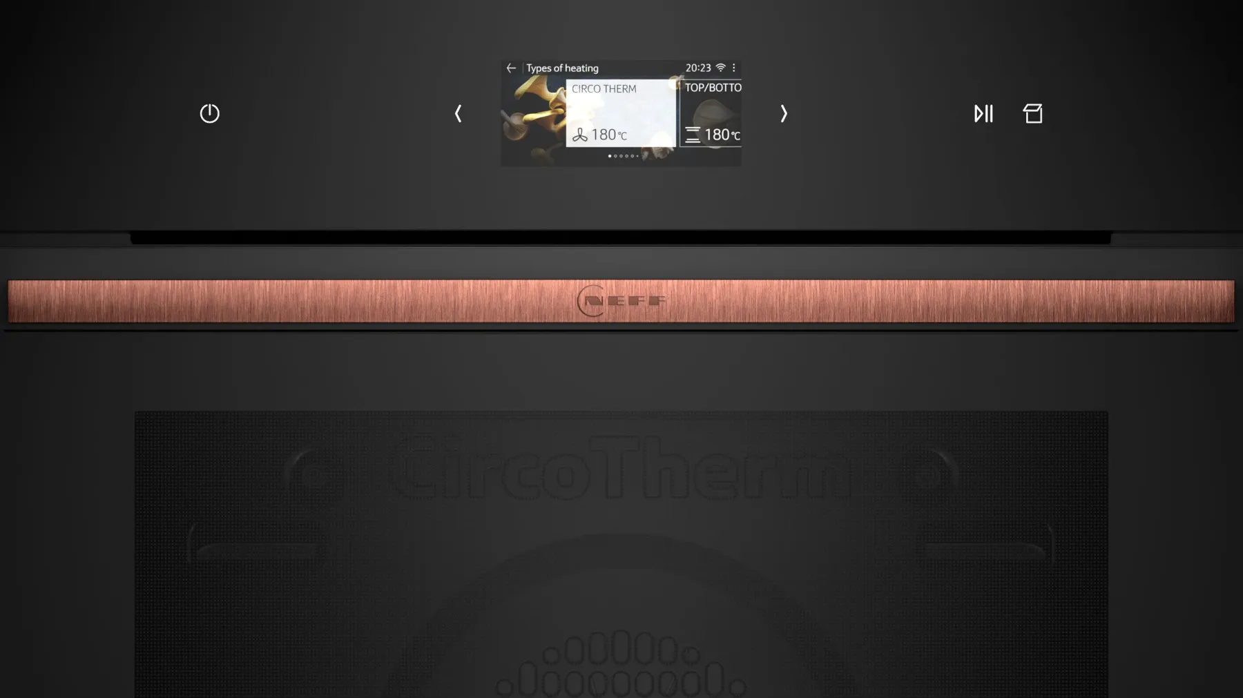 4,1“ Full Touch TFT Display mit Griff in Brushed Bronze