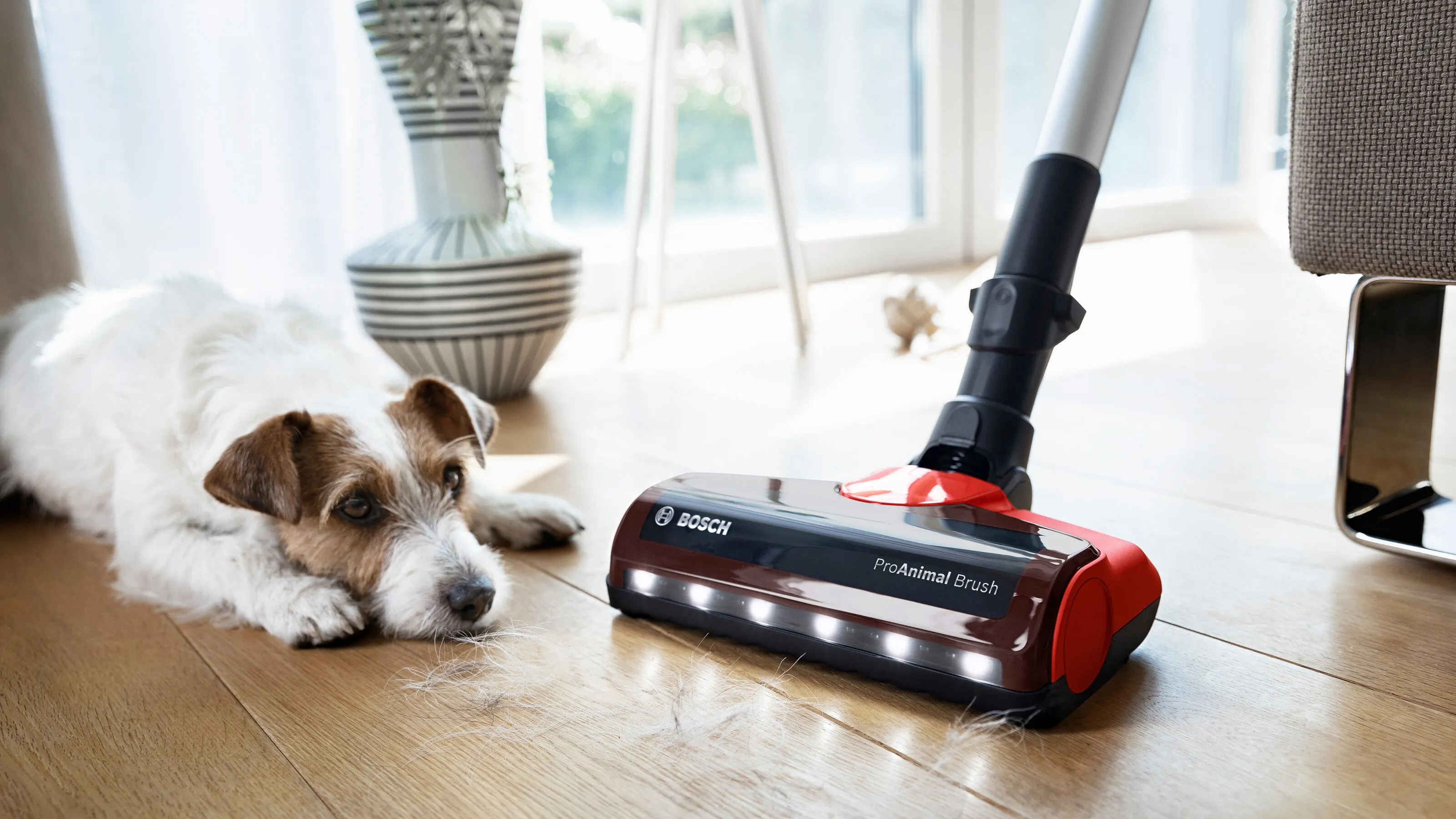Special ProAnimal brush roll for animal hair vacuuming light carpet