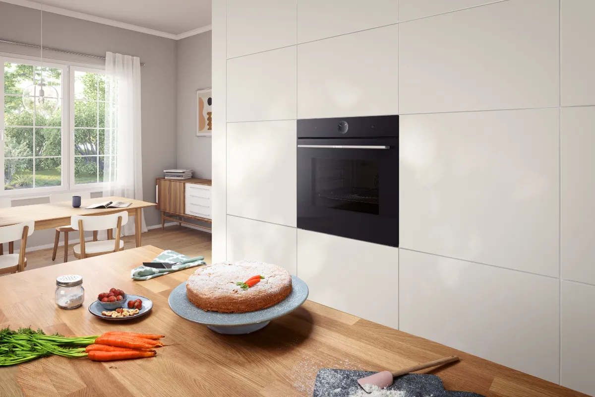 Bosch kitchen Series 8 built-in oven in a contemporary kitchen setting