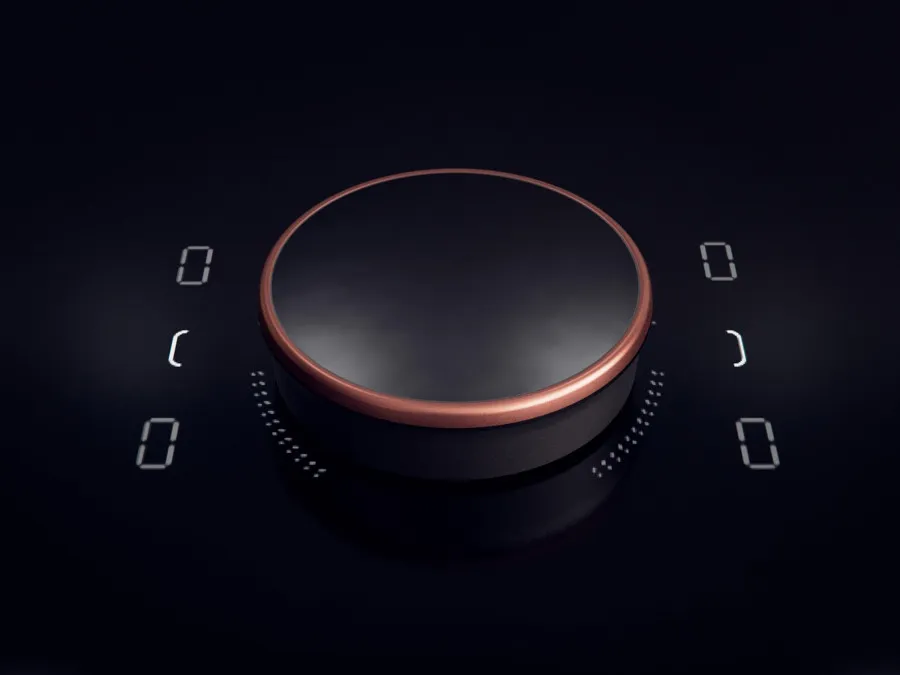 Twist Pad Flex® in der Farbe Brushed Bronze auf einem Induktionskochfeld