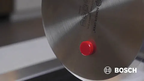 Close-up of a pot handle with Pro Induction engraving, showcasing premium cookware designed for Bosch induction hobs.