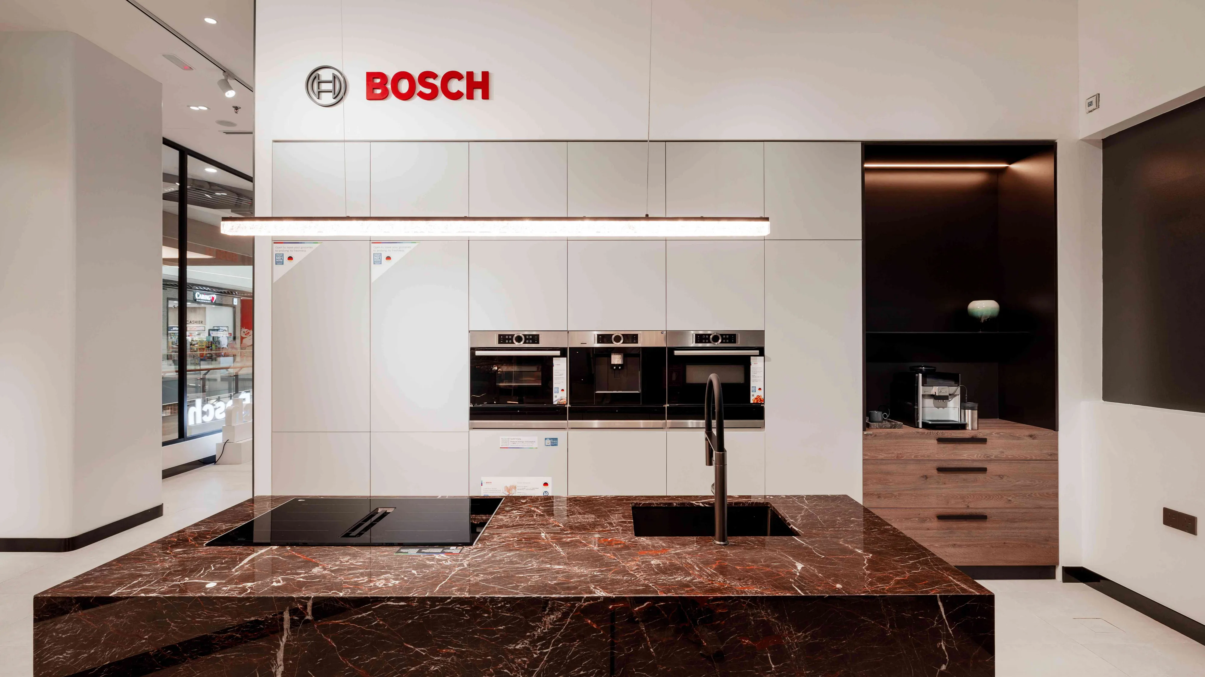 Interior display of Bosch Official Store and Experience Centre at Toppen Shopping Centre Johor Bahru