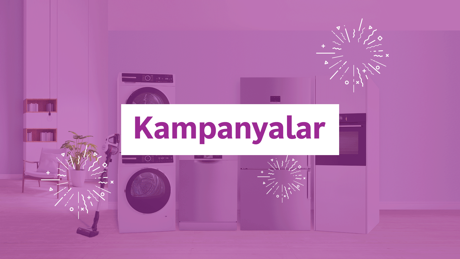"Kampanyalar" (Türkçe "Campaigns") metin ve itfaiye grafikler için.