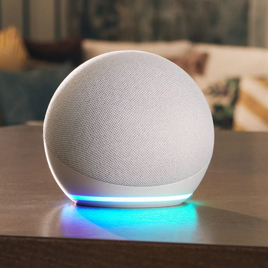 Amazon Echo on a table