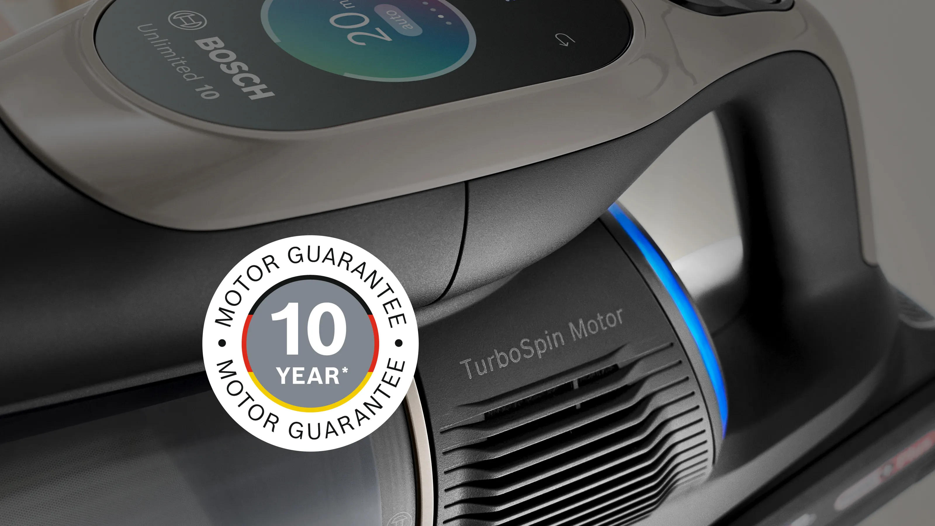 The handheld with focus on TurboSpin motor.