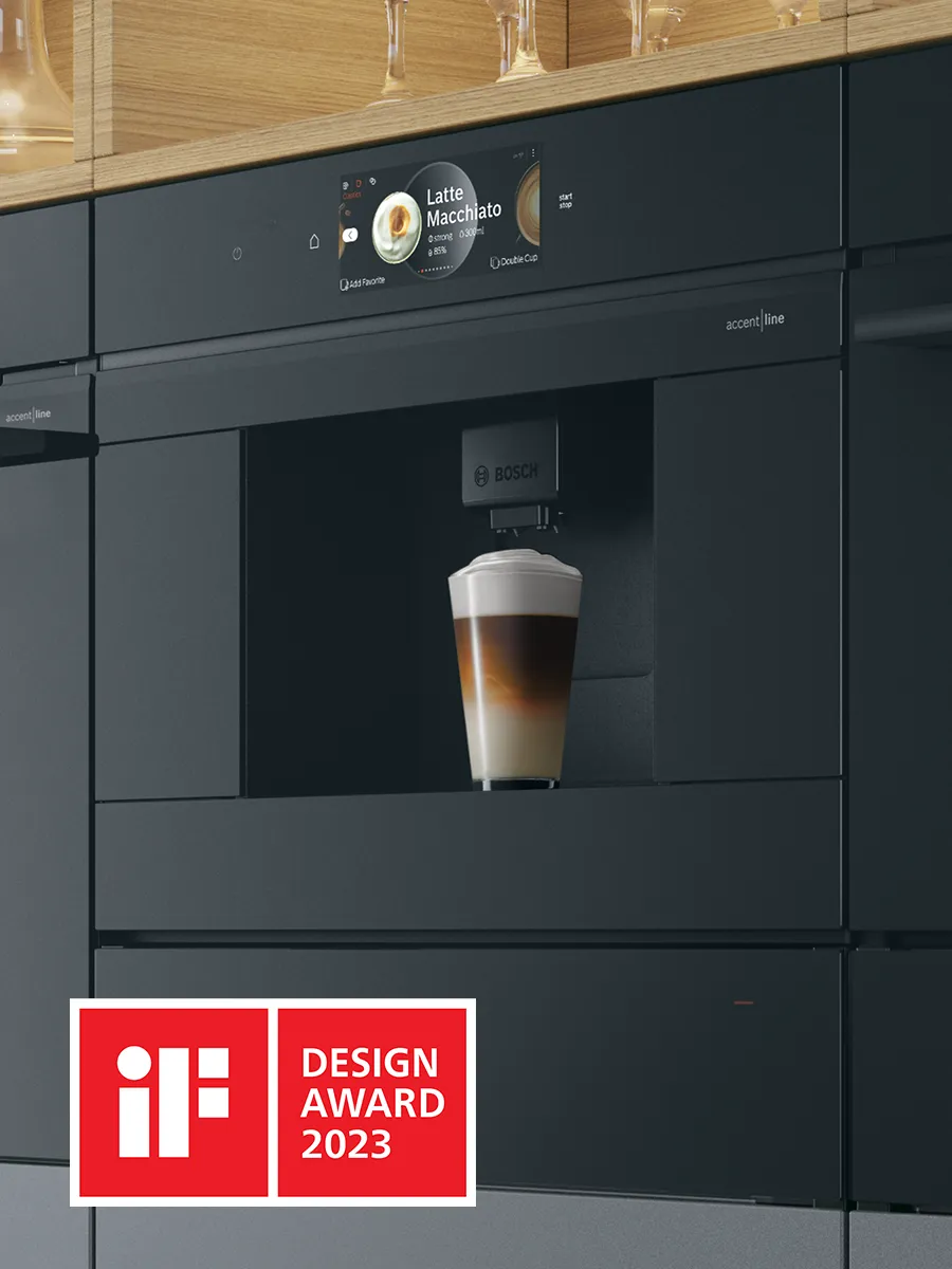 Styline Filter coffee machine with red dot design award logo in image top corner.