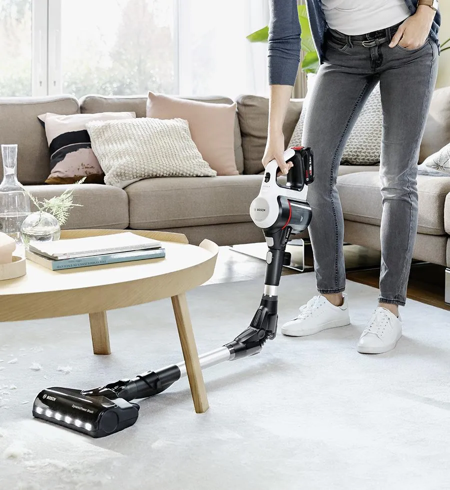 Cordless – flexibility and suction power.