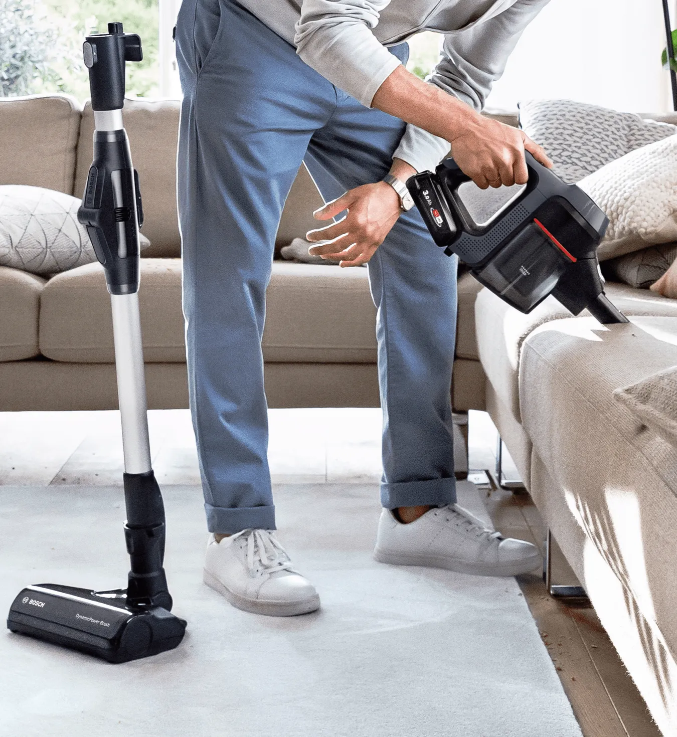 Handheld – easy spot cleaning.