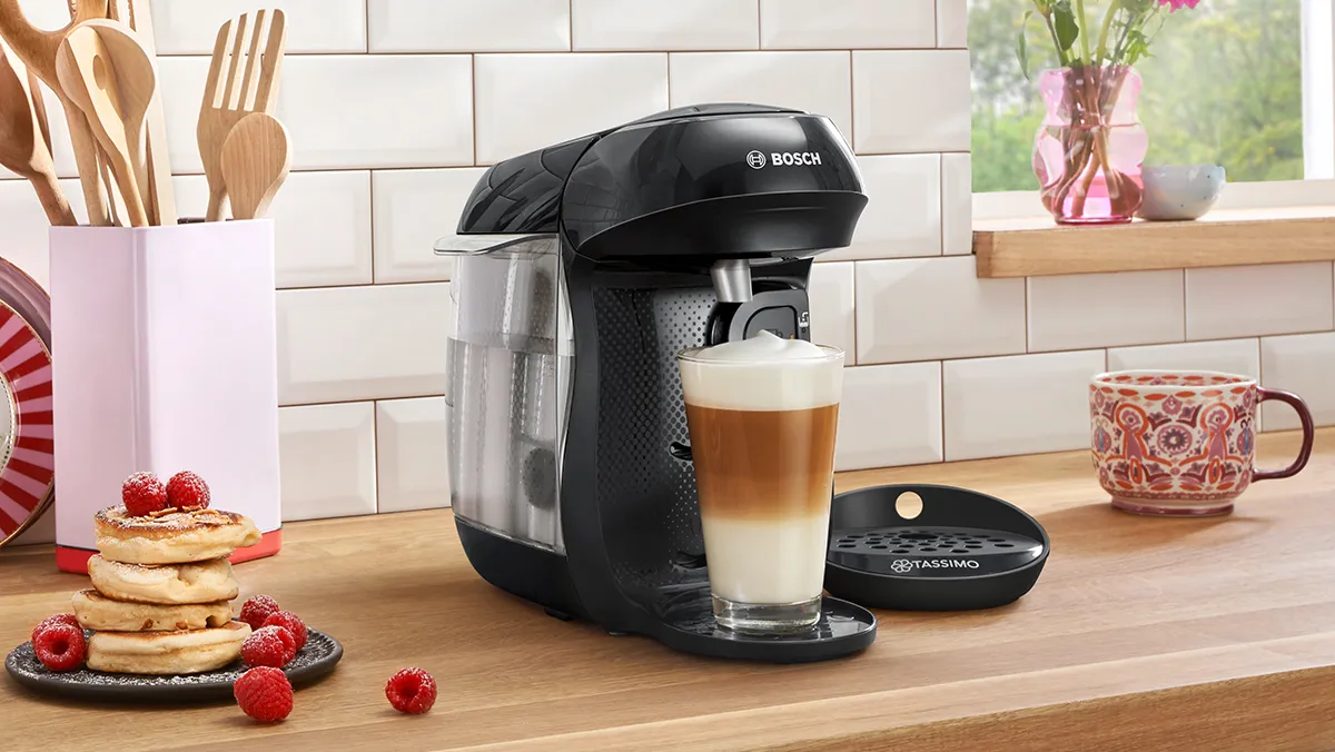 Drink made and sat with Tassimo machine
