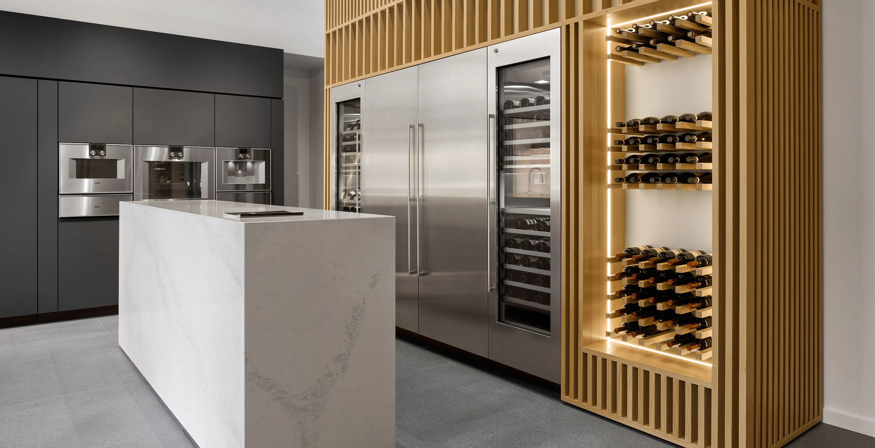 An image of the Gaggenau showroom in Chicago.