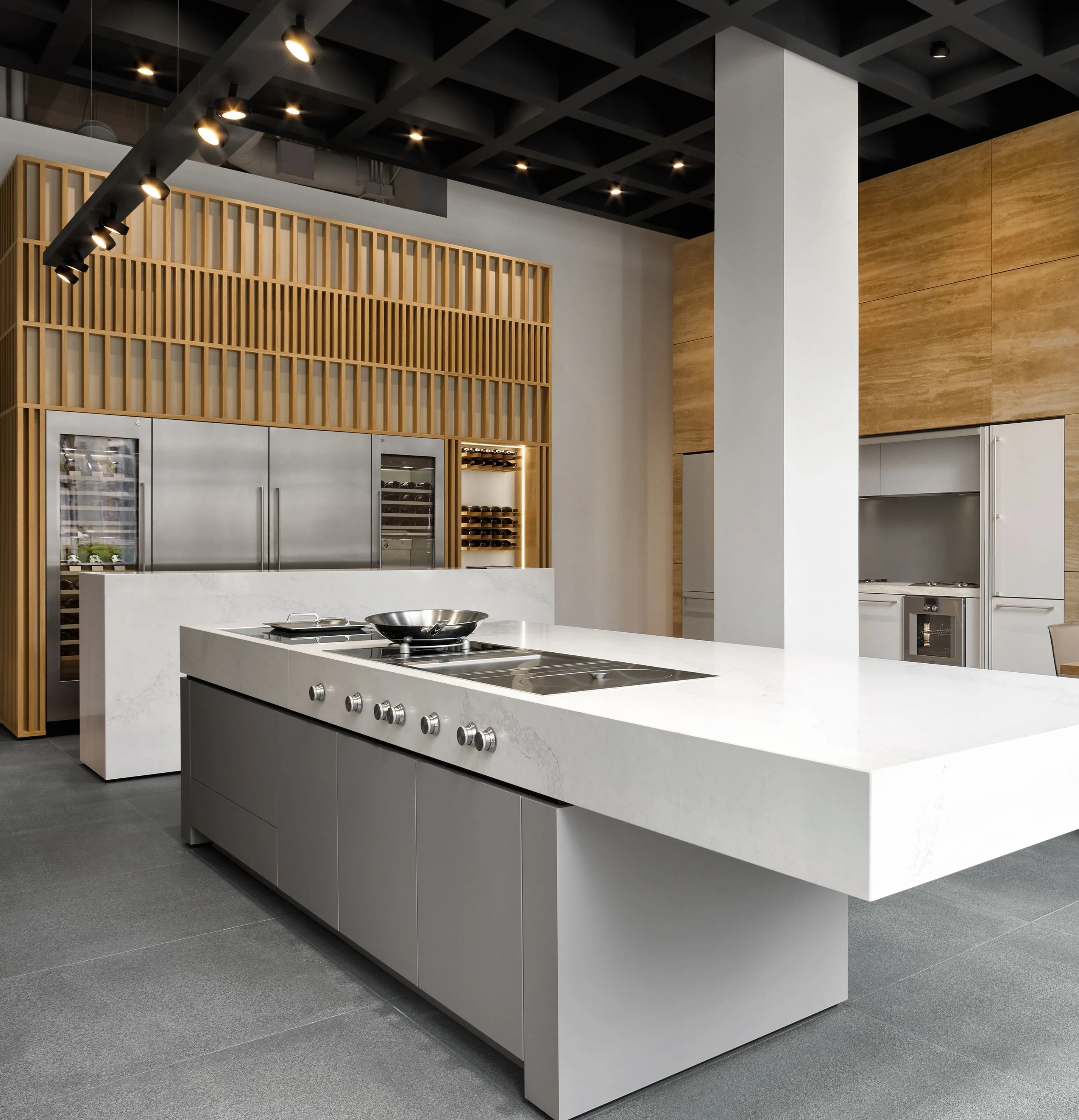 An image of the Gaggenau showroom in Chicago.