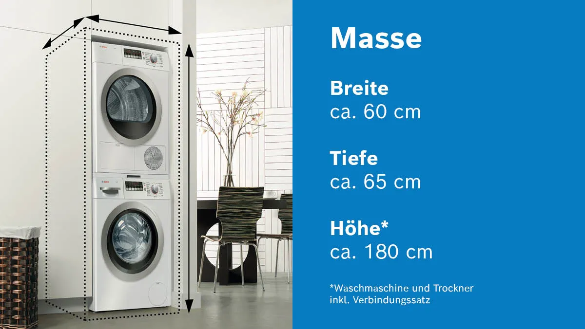 Graphique d'une tour de lavage DIY, à côté duquel sont indiquées les dimensions.