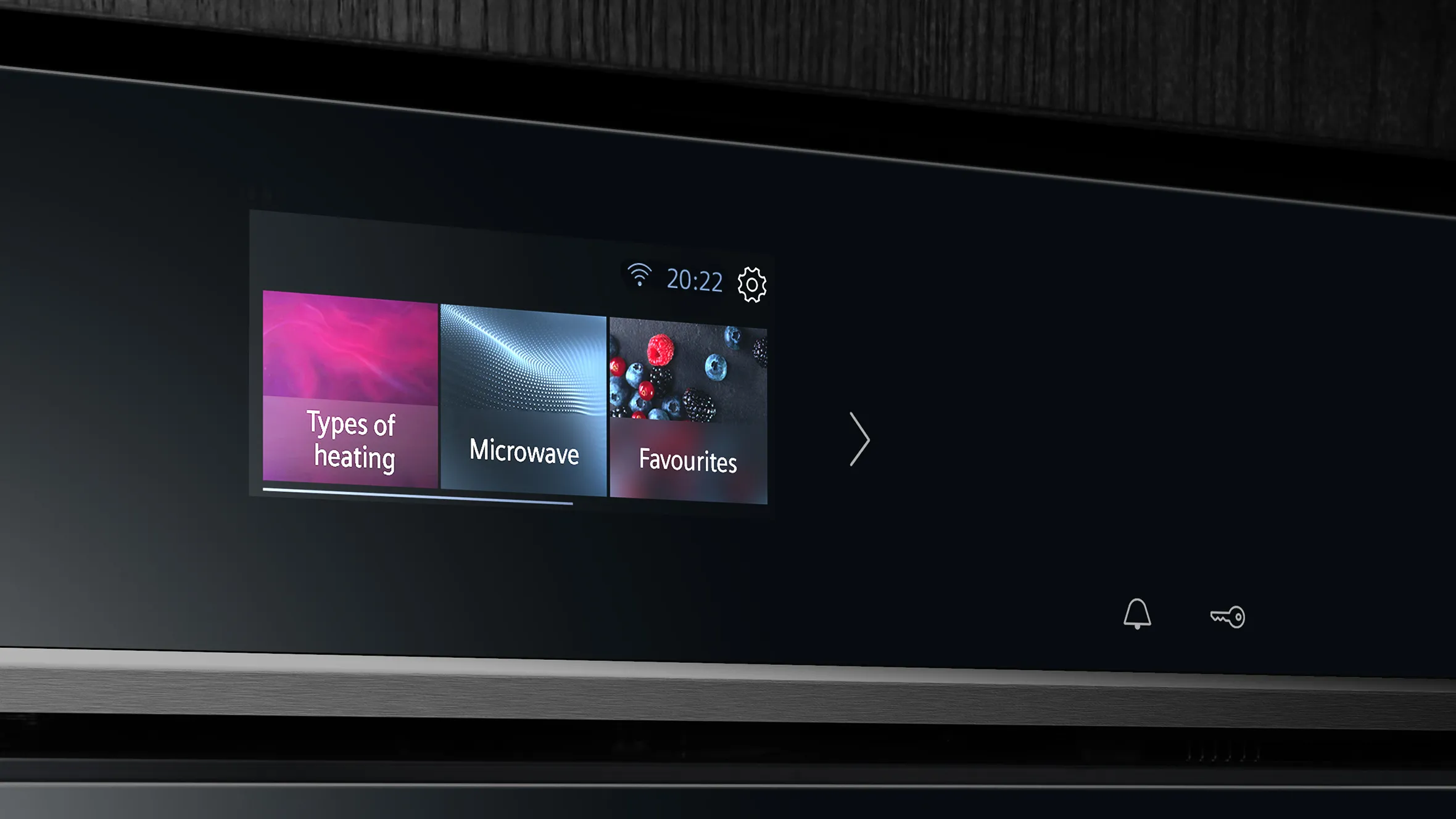 Close up of oven control panel