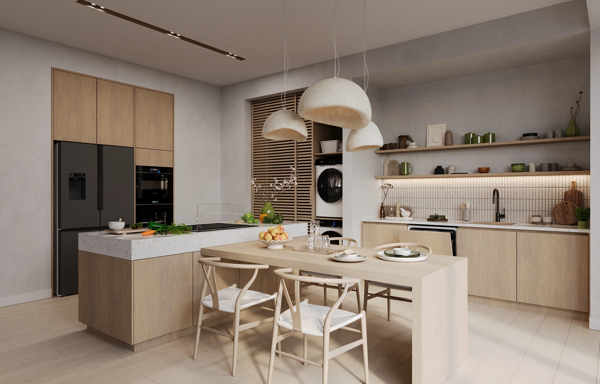Natural Japanese style kitchen