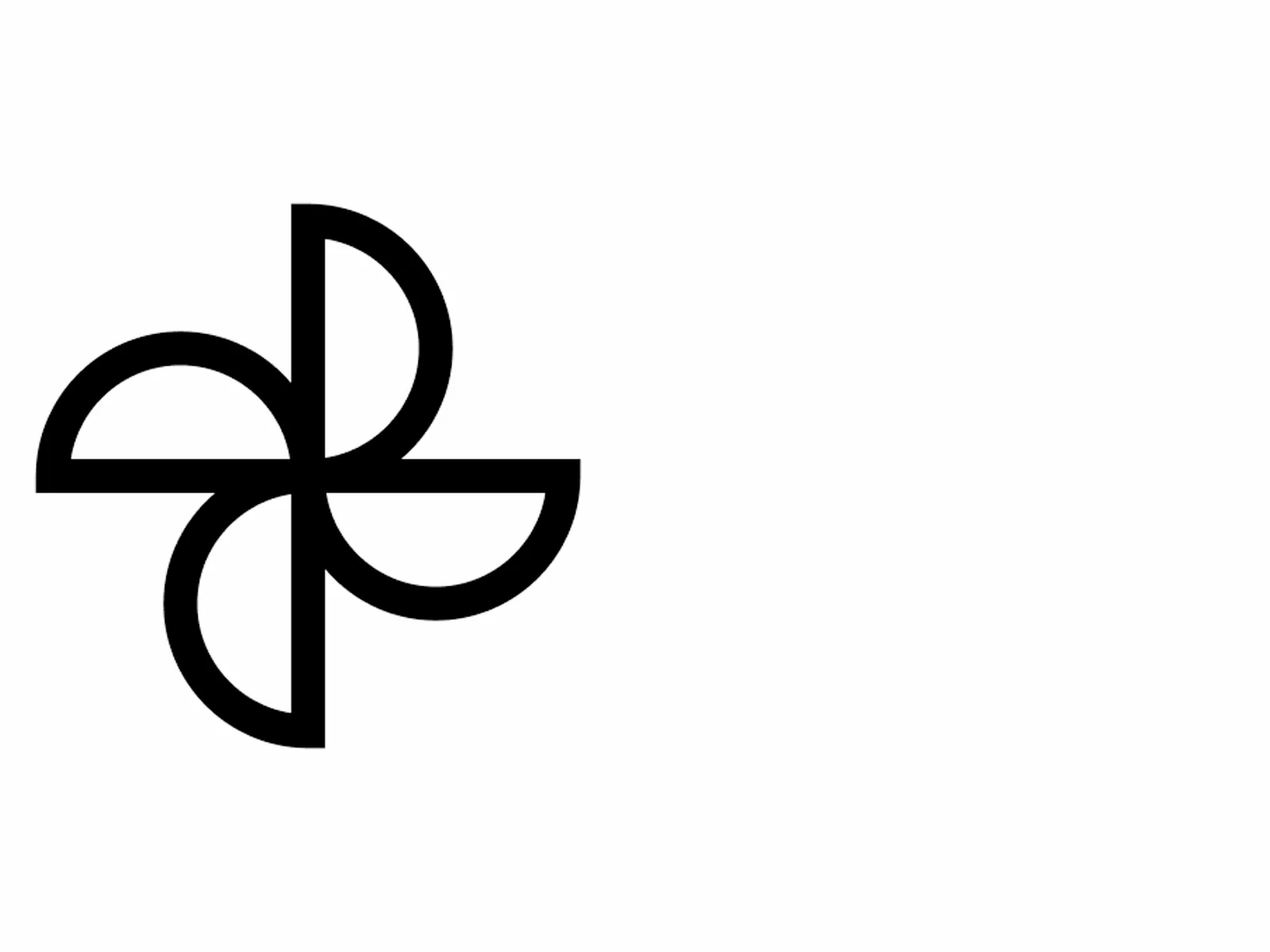 Crni kontur ikone čeličnih noževa blendera na bijeloj pozadini, simbolizirajući vrhunske performanse.