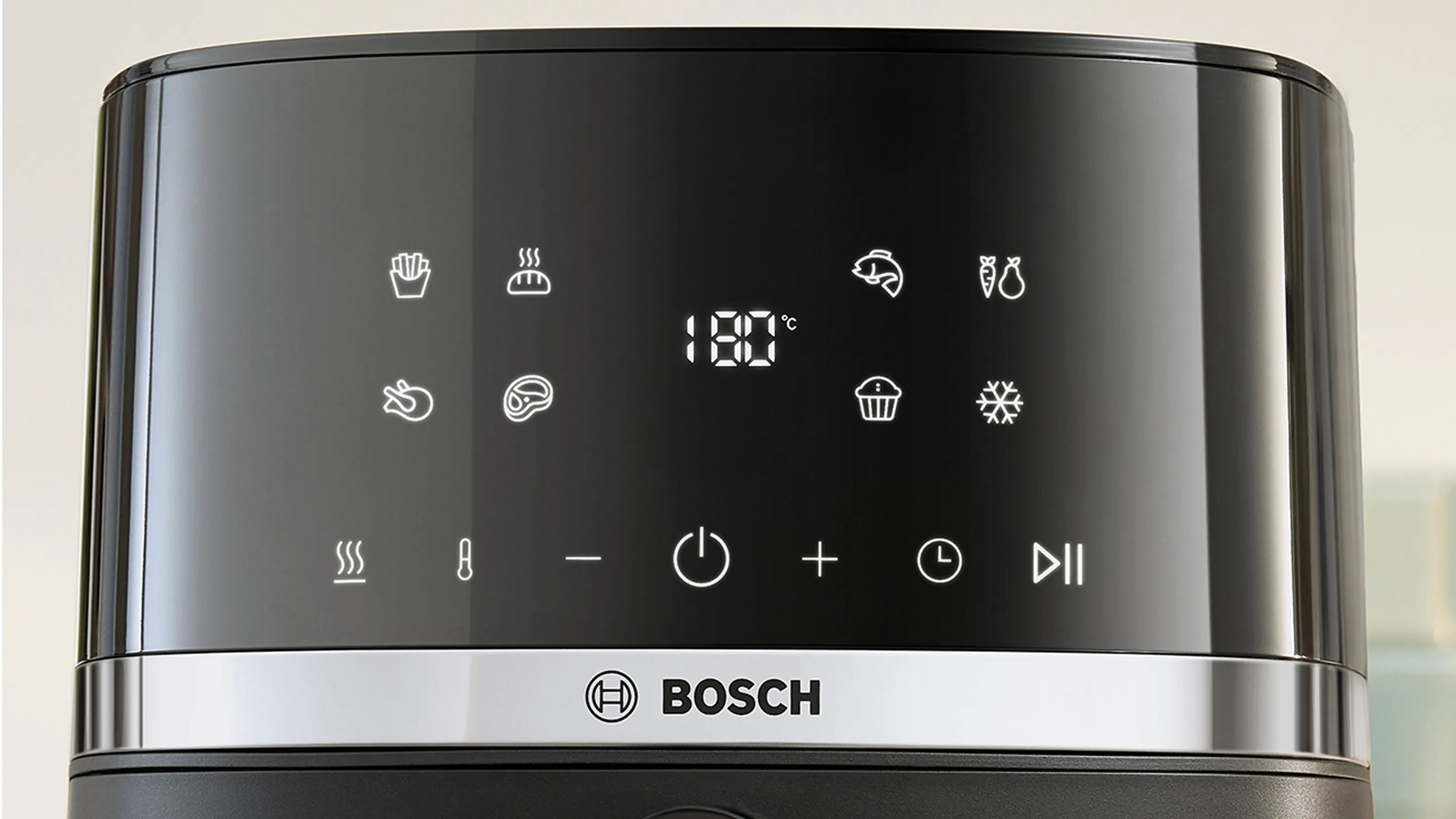 Κοντινή φωτογραφία της οθόνης του Air Fryer.