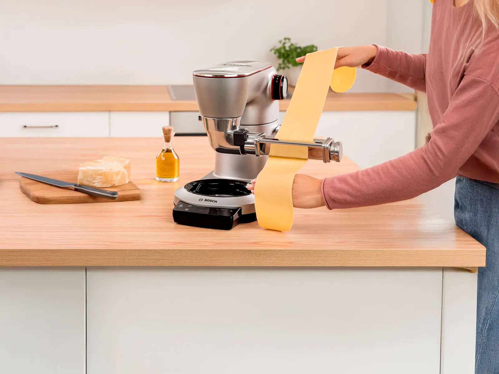 Homemade pasta Silver Bosch Stand Mixer MUM Series 8