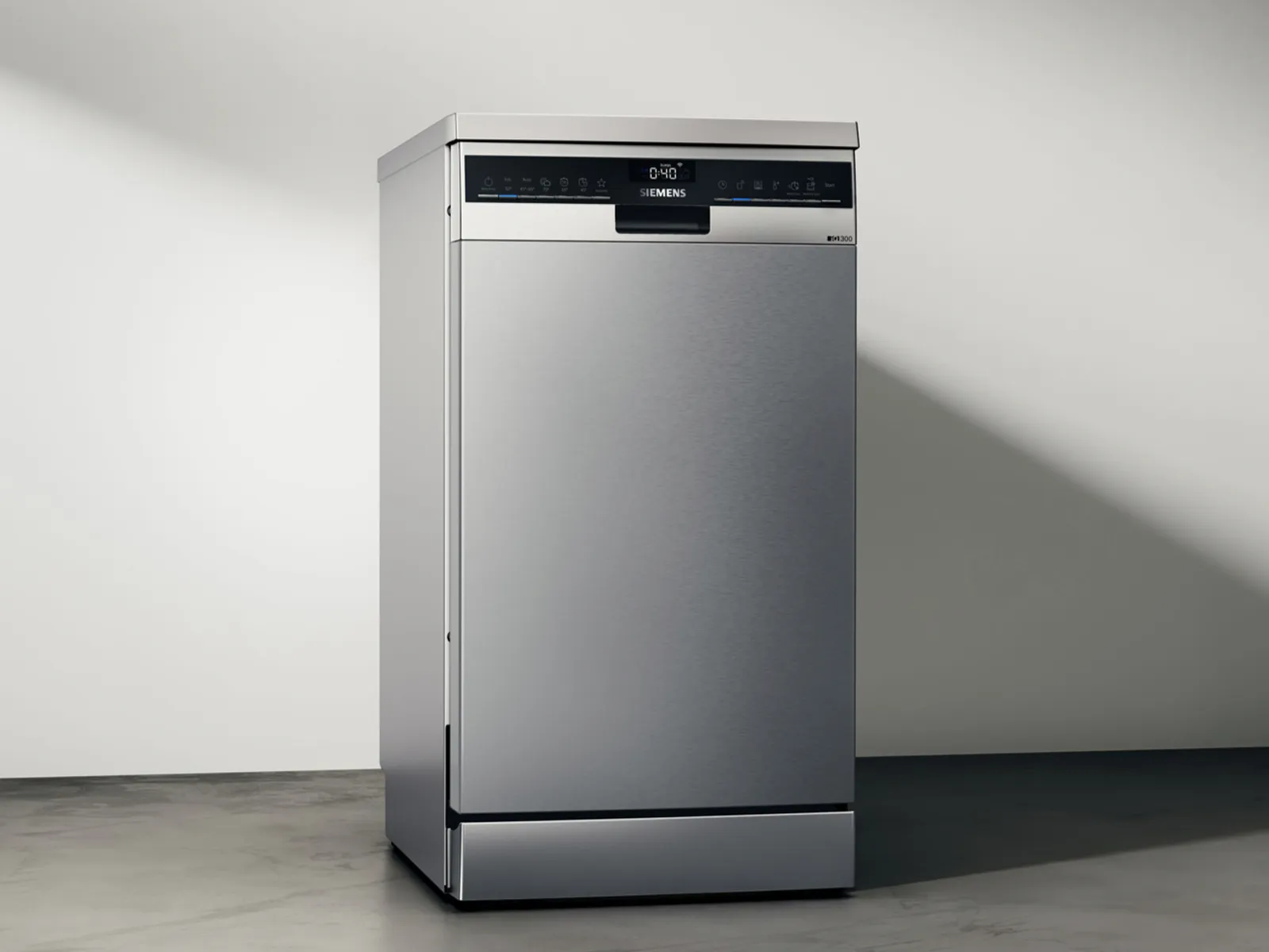 Freestanding slimline dishwasher