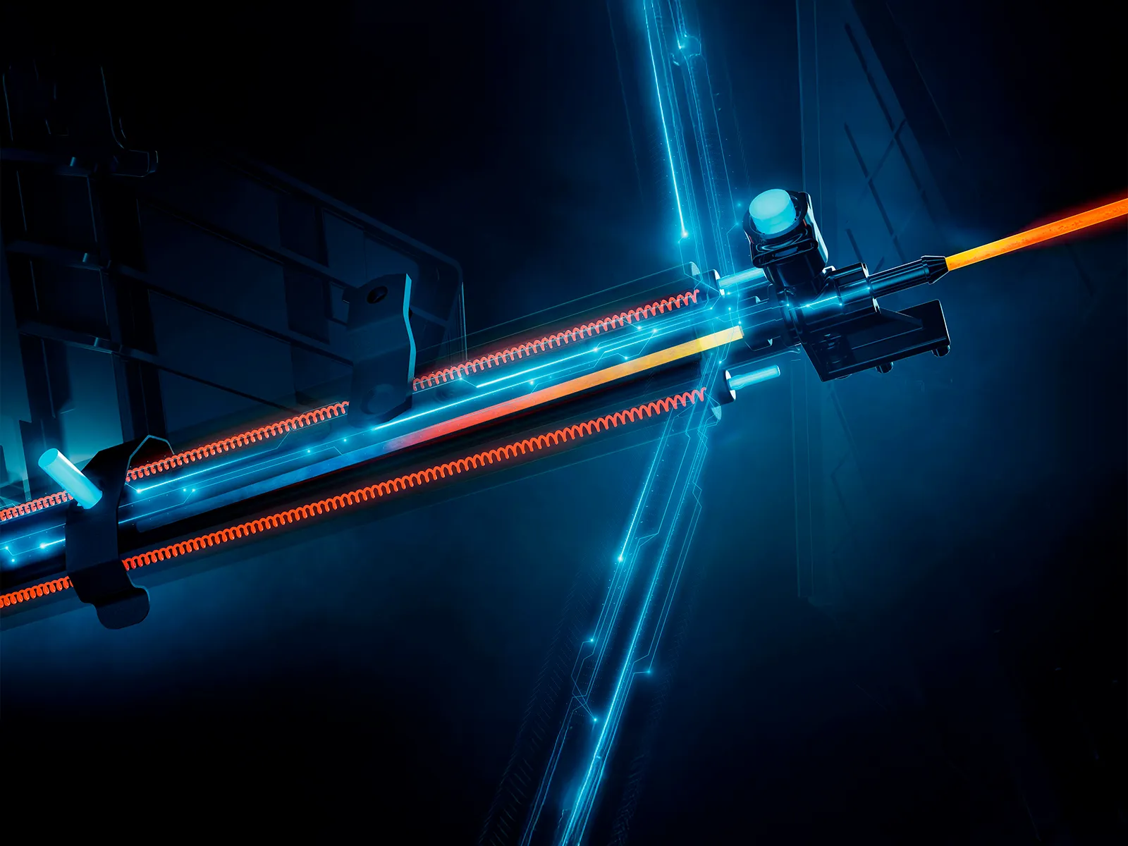 Digital visualisering af Siemens iAromaSystem varmer, der illustrerer præcis temperaturkontrol for perfekt kaffe.