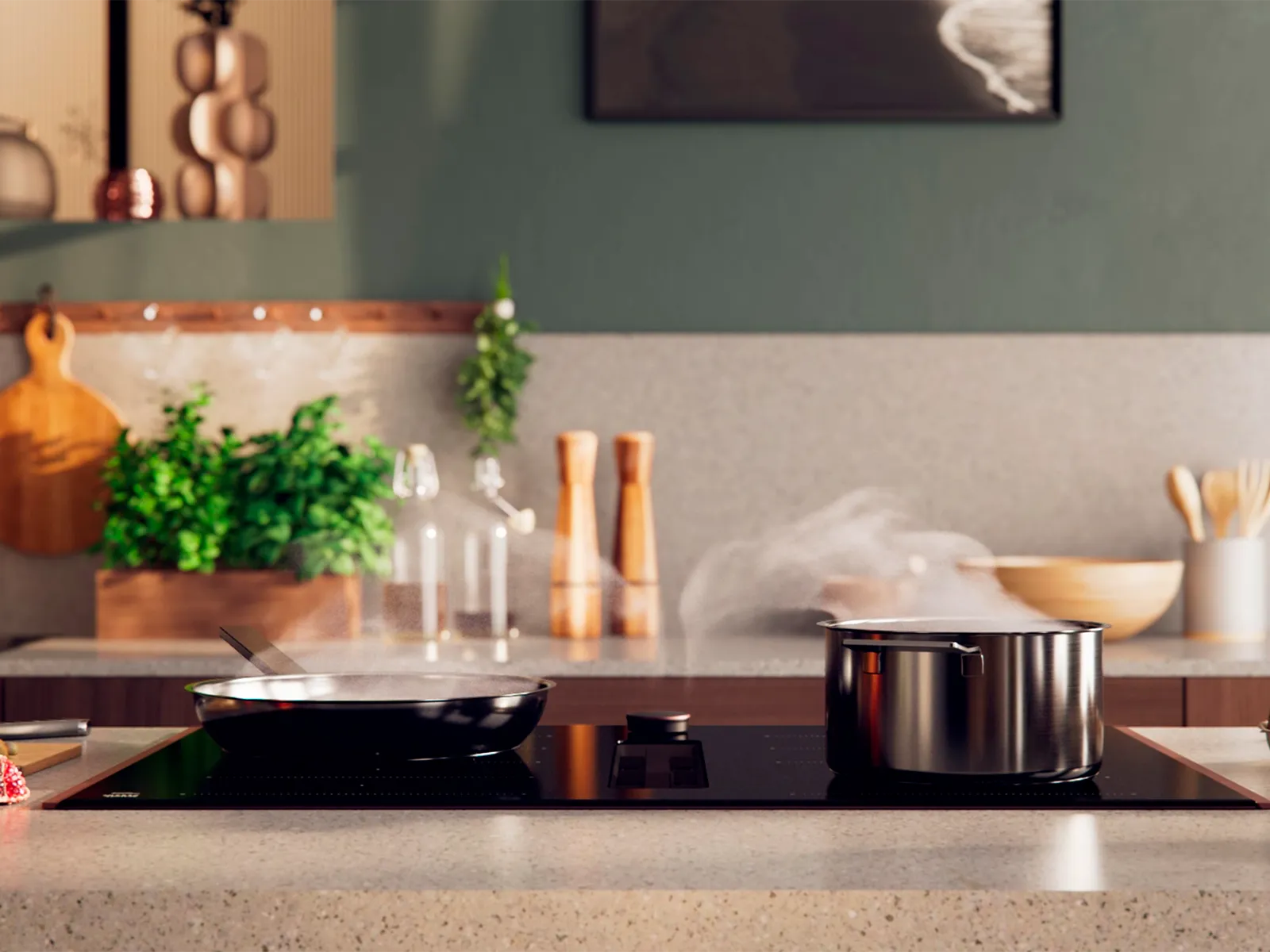 Video of Venting Cooktop in Brushed Bronze, functional highlights