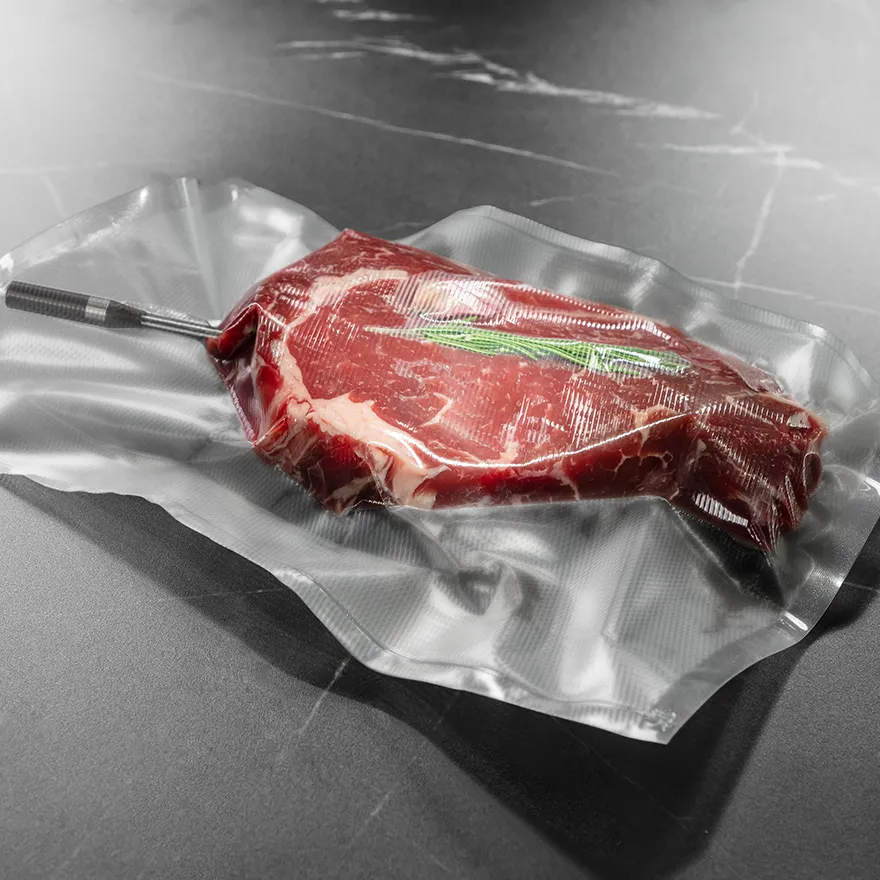 Carne con romero envasada al vacío