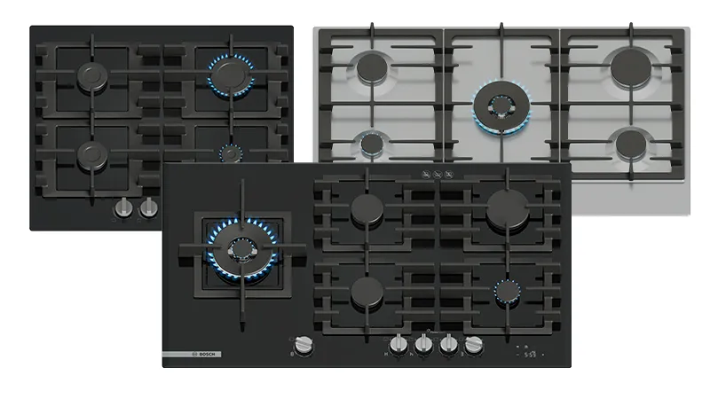 Bosch home appliances built-in gas hobs