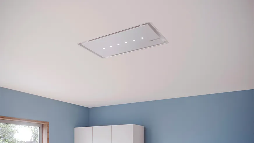 Ceiling mounted cooker hood