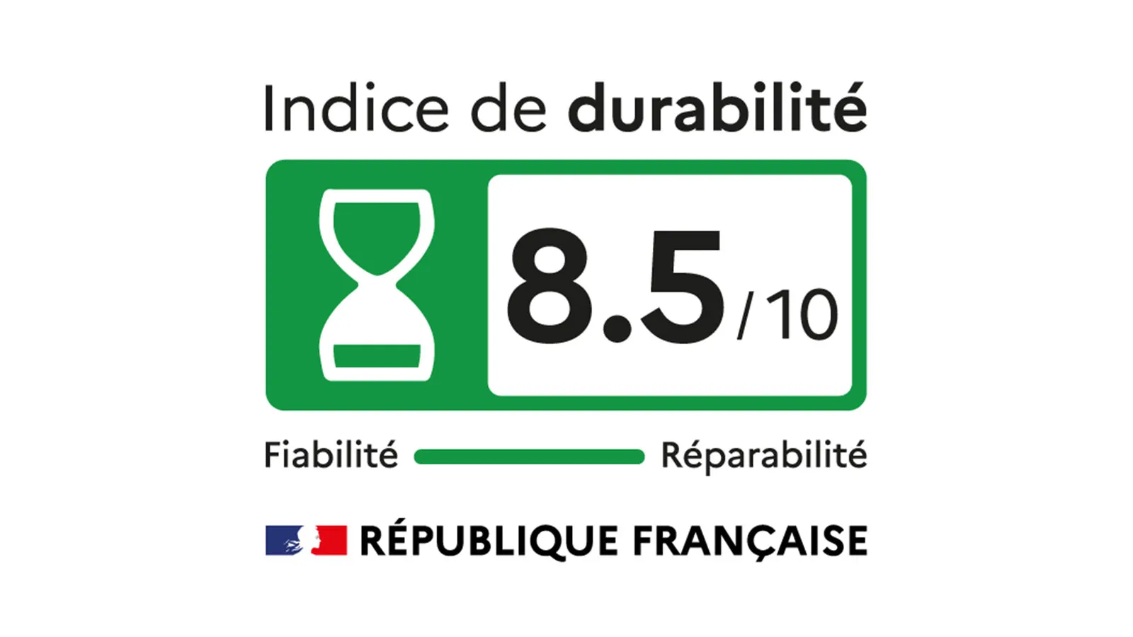 Indice de durabilité 8,5/10