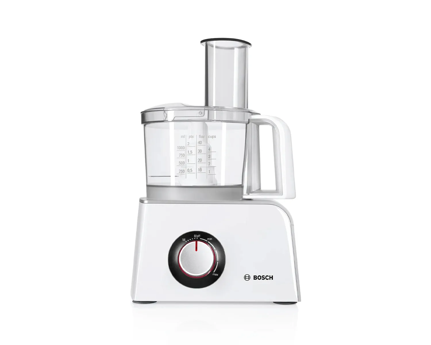 A white Styline food processor.