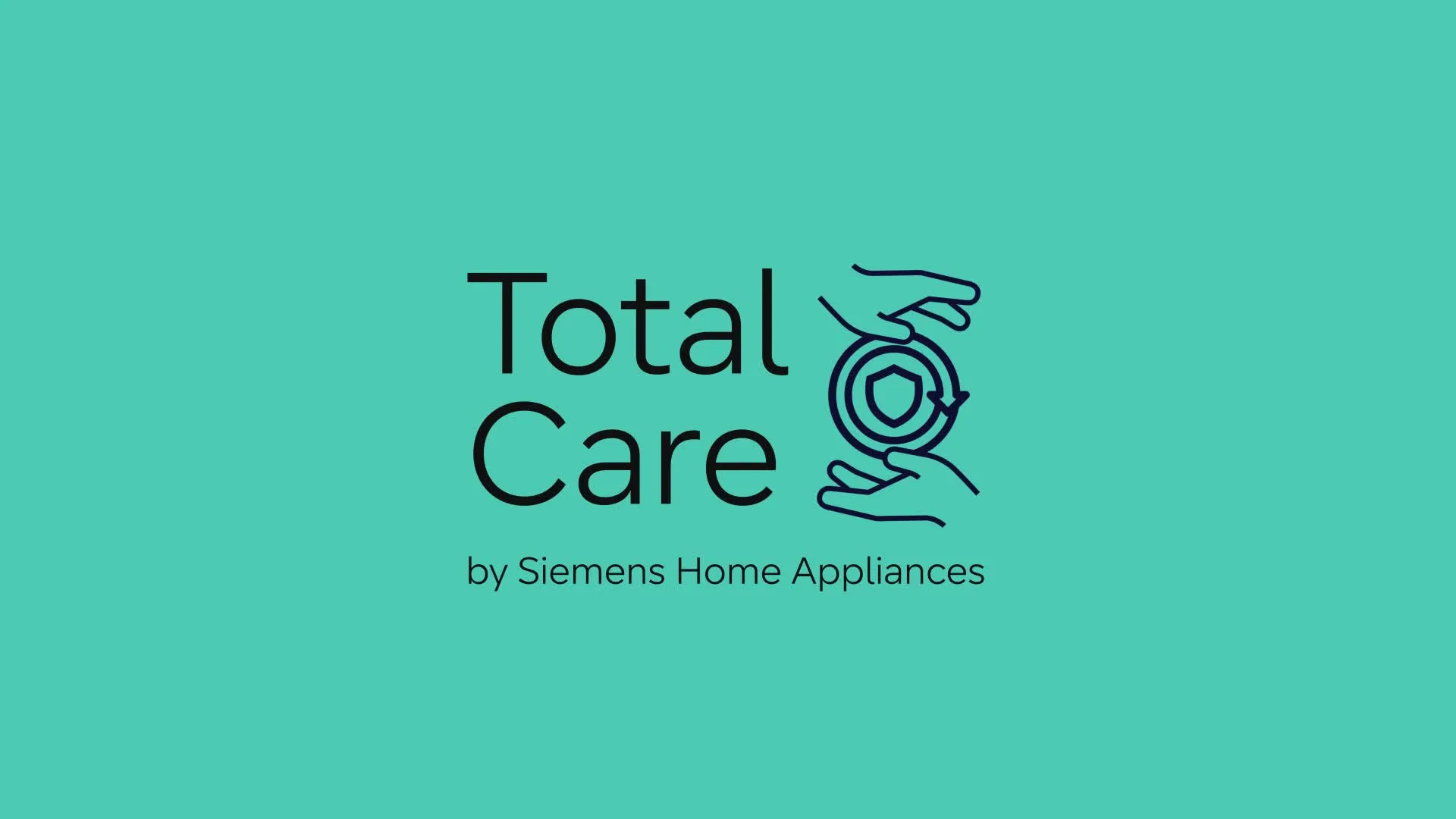 Total Care-logo op een blauwe petrol achtergrond
