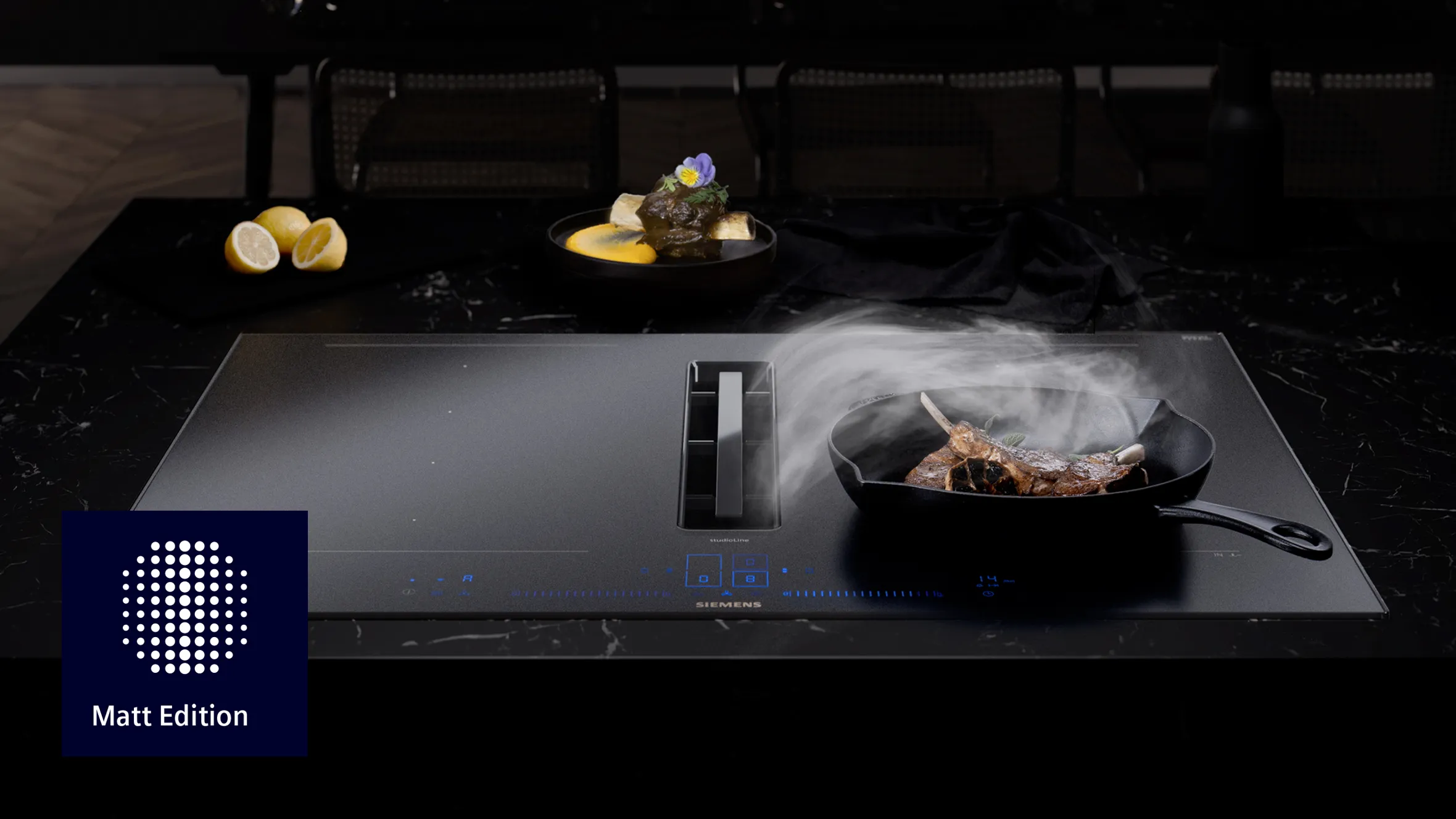 Siemens studioLine Matt Edition Kochfeld. Matt. Elegant. Unverkennbar.