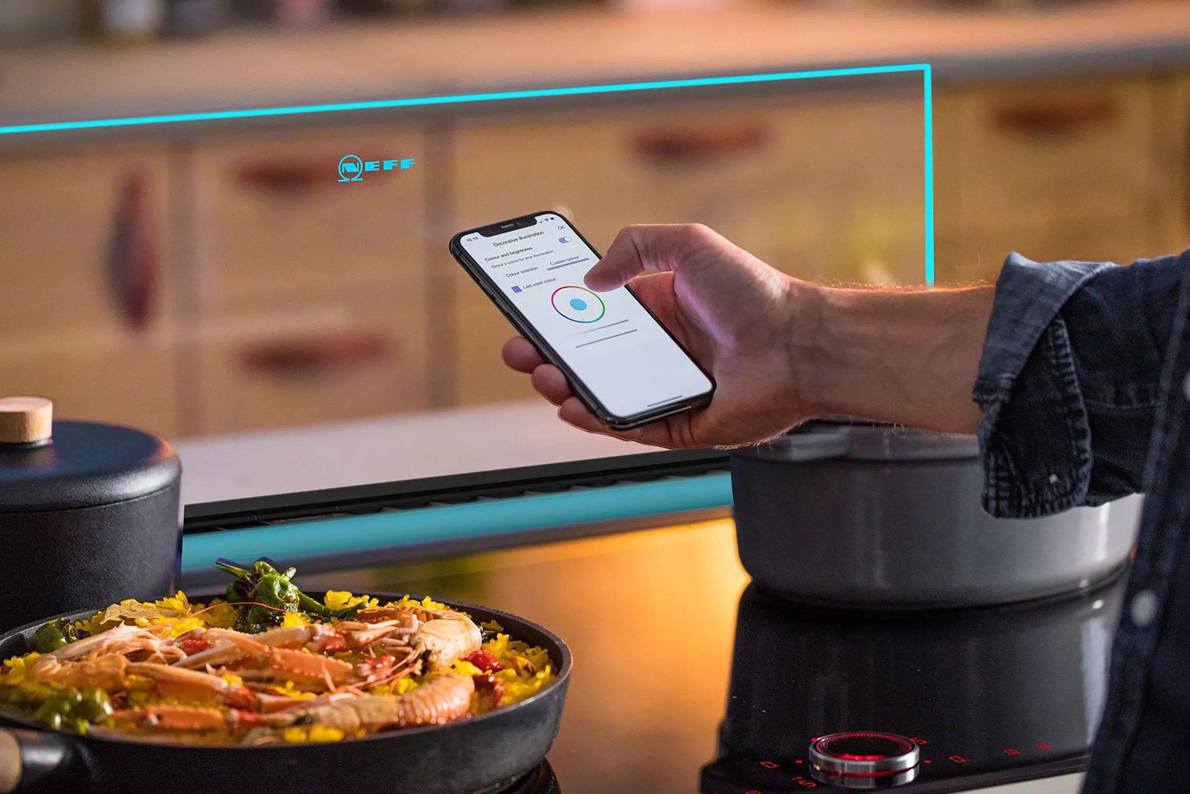 Steuerung der Beleuchtung per NEFF Home Connect App