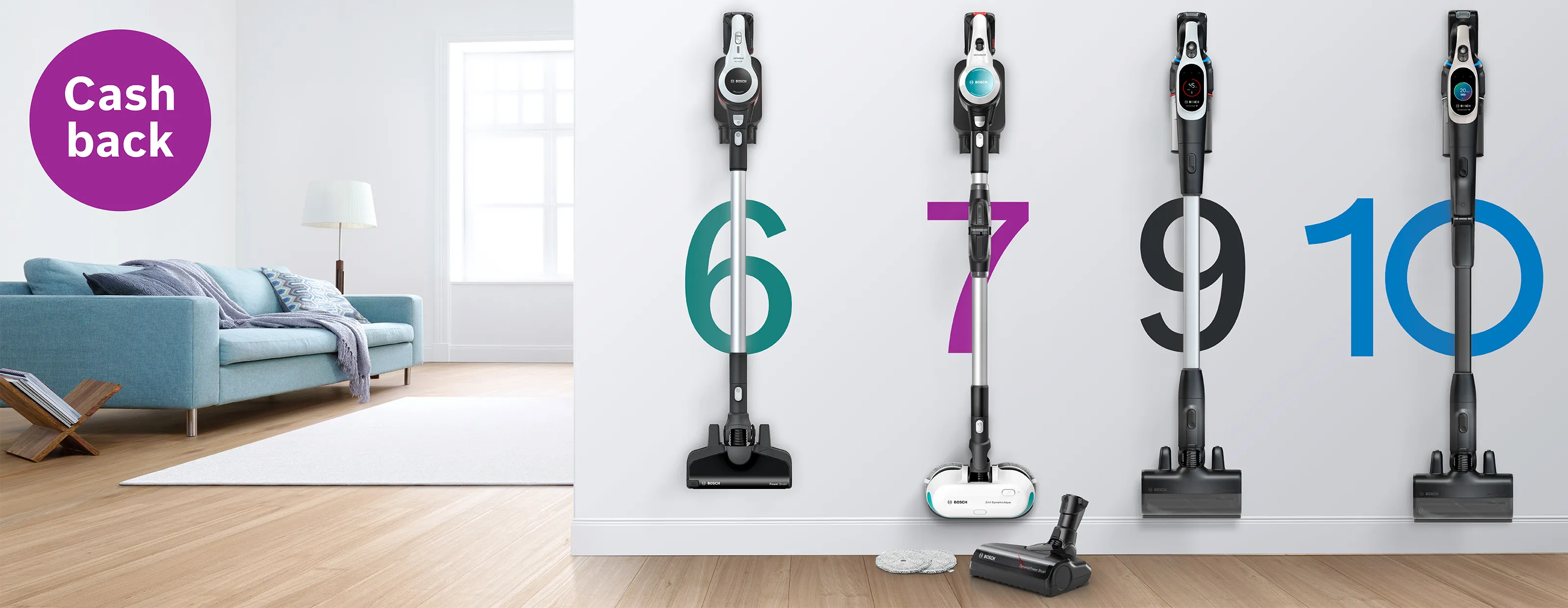 Få upp till 800 kr tillbaka när du köper en Bosch Unlimited sladdlös dammsugare.