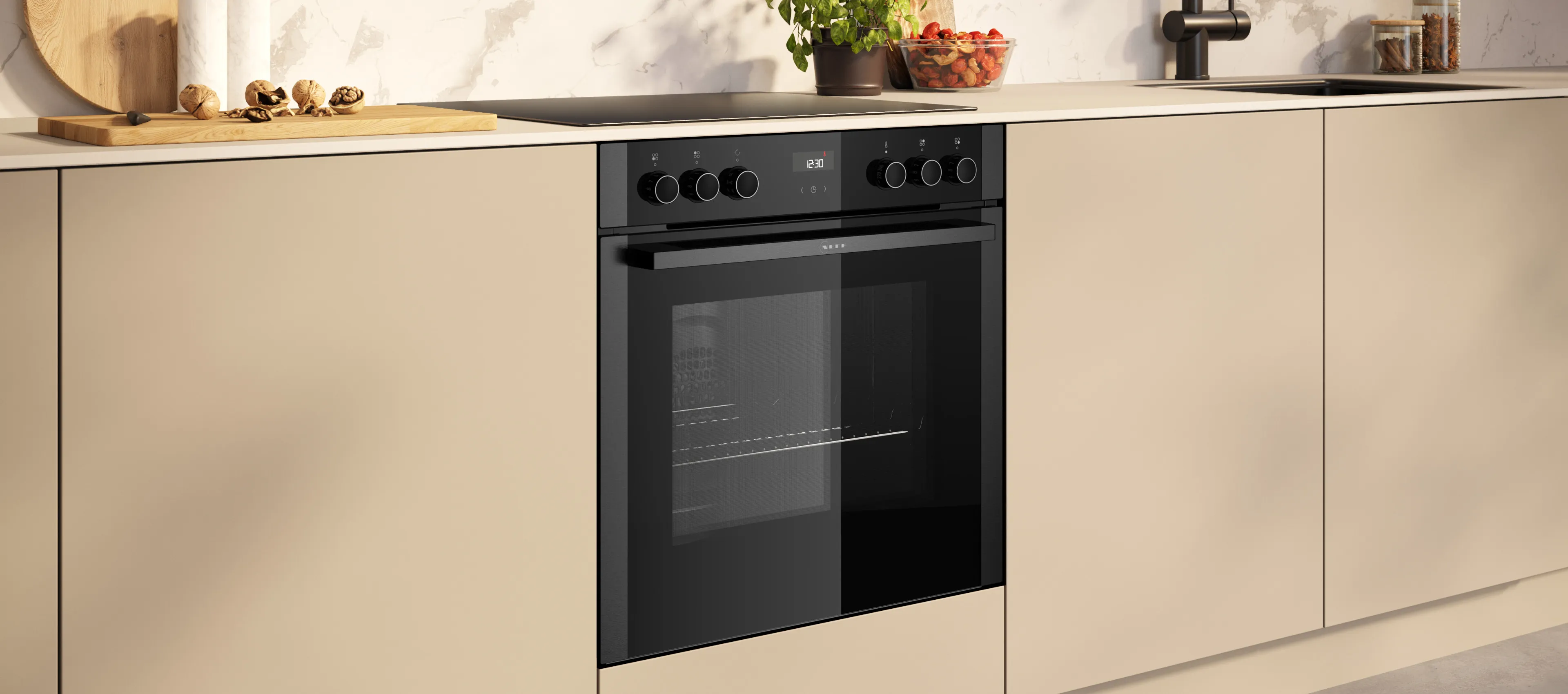 Einbauherd Set, Backofen Set, Elektroherd Set und Induktionskochfeld Set