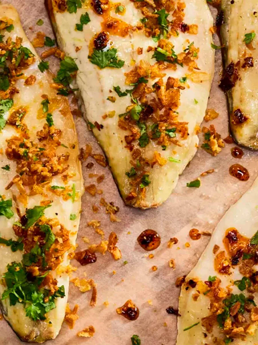 Steamed Seabass with Shallot Crumbs