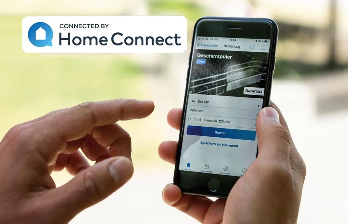 Fernzugriff über die Home Connect App.